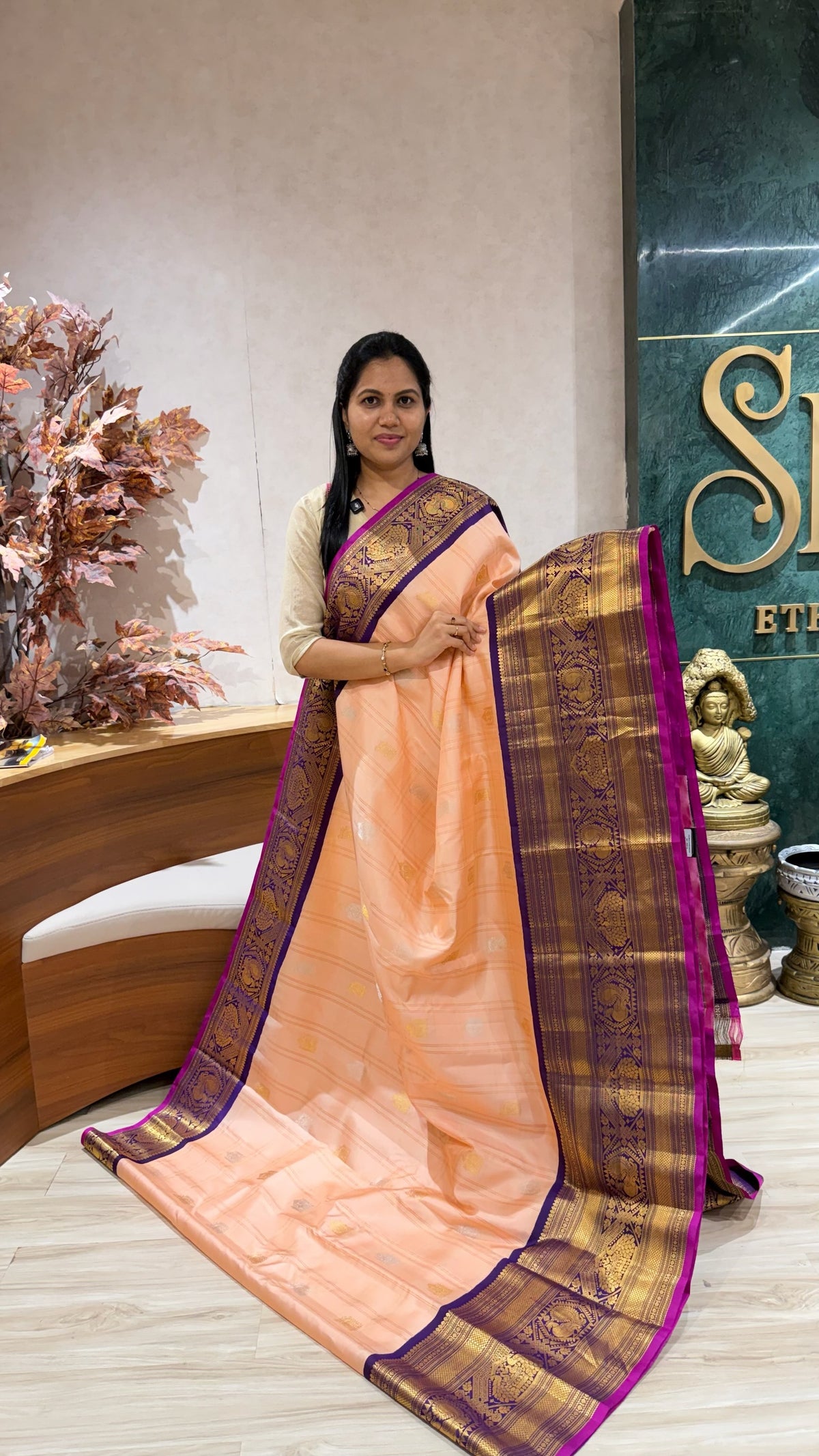 Handloom gadwal pattu