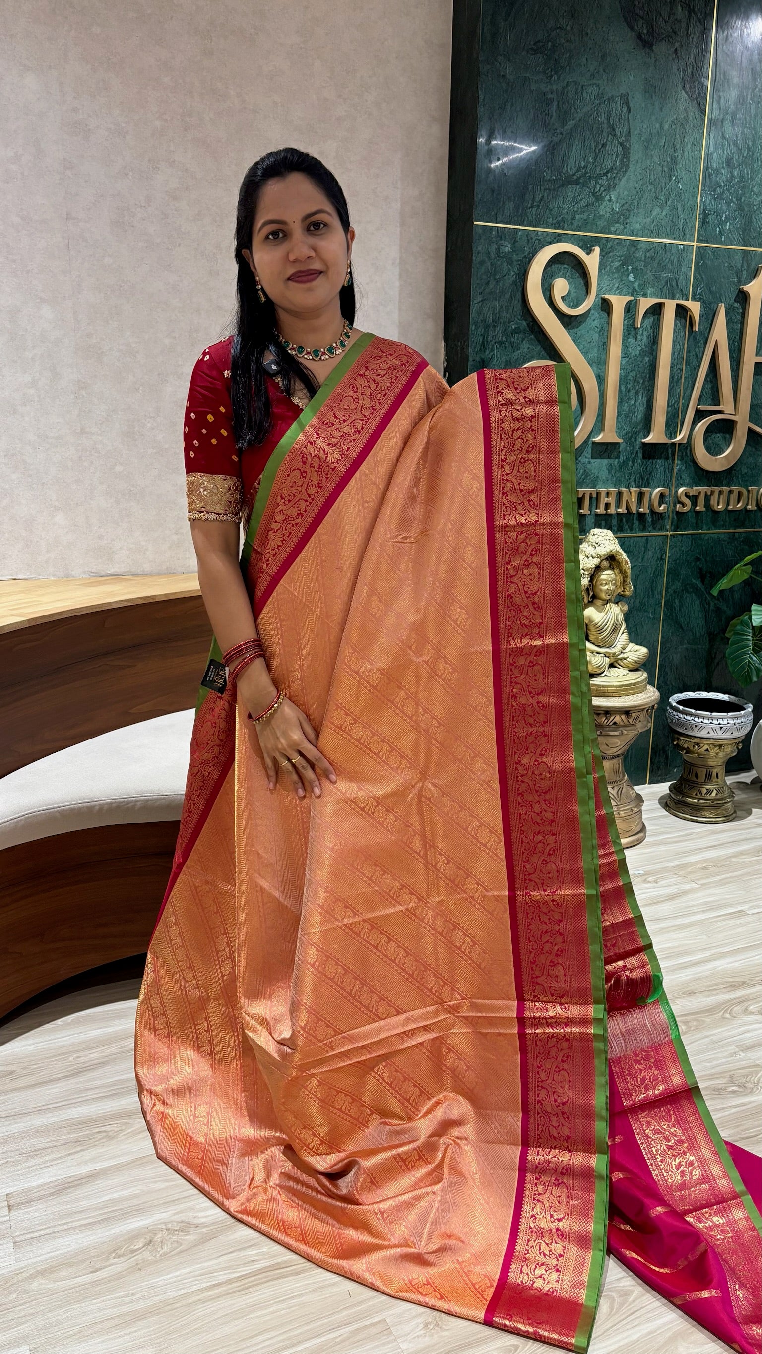 Handloom brocade gadwa