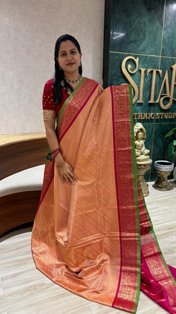 Handloom brocade gadwa