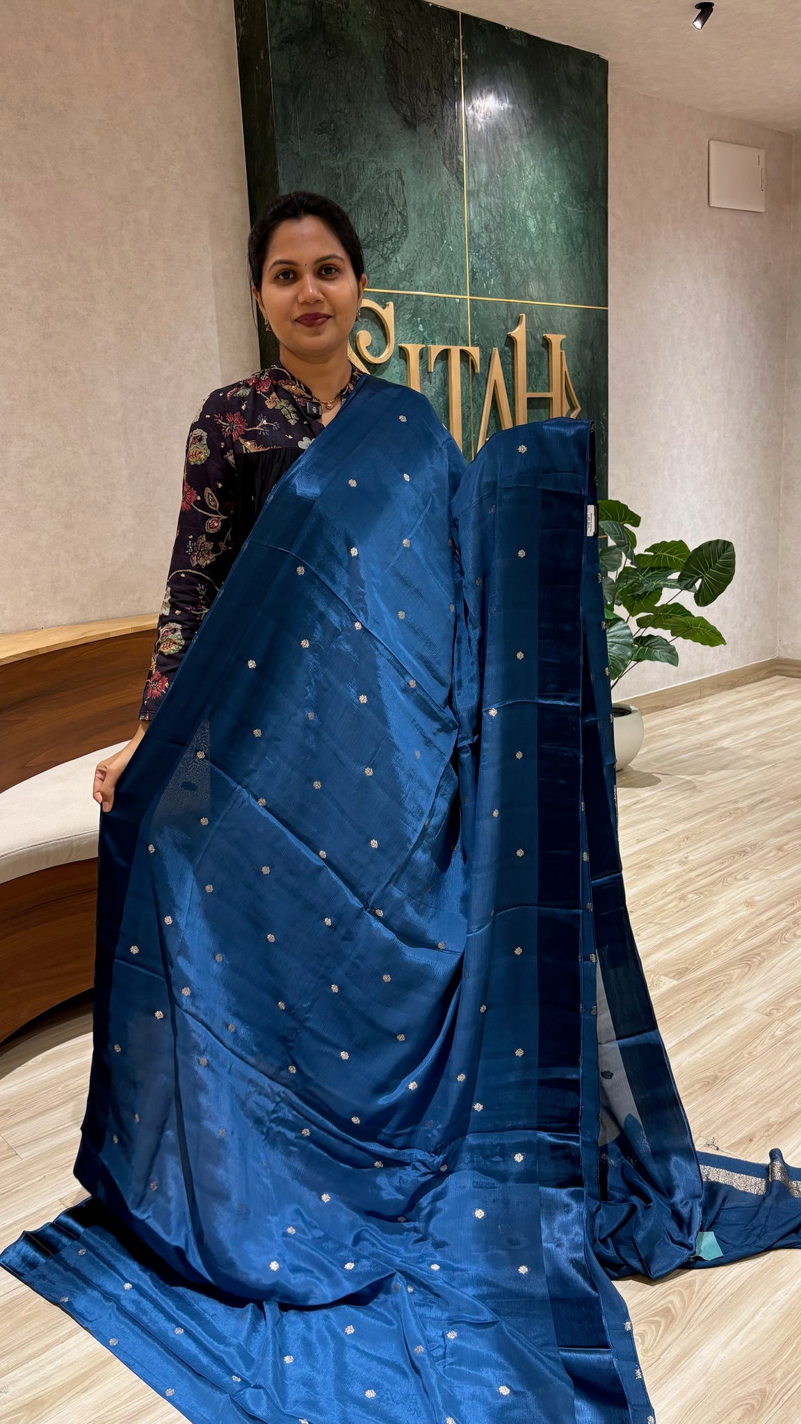 Pure Chinnon peacock blue