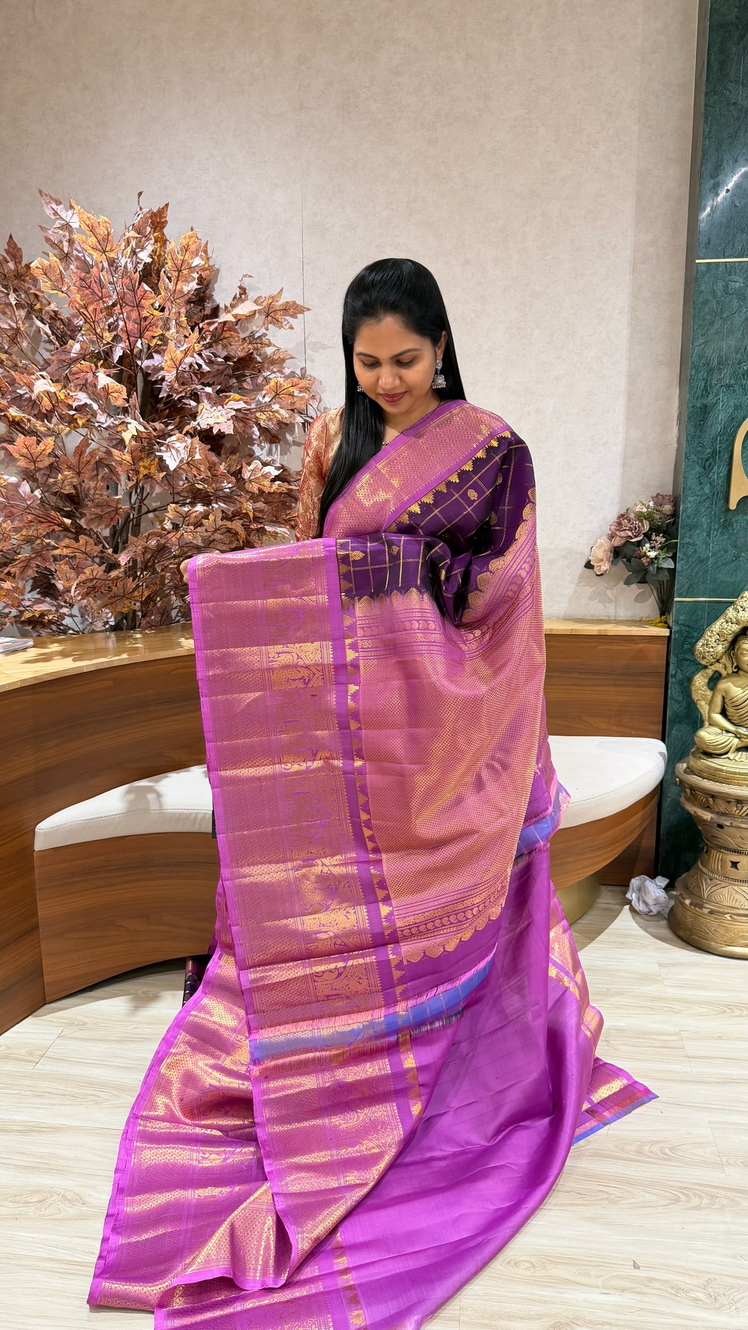 Handloom gadwal pattu