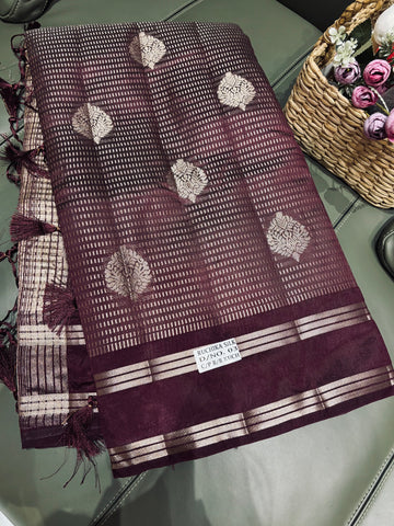 Fancy mango pattu brown