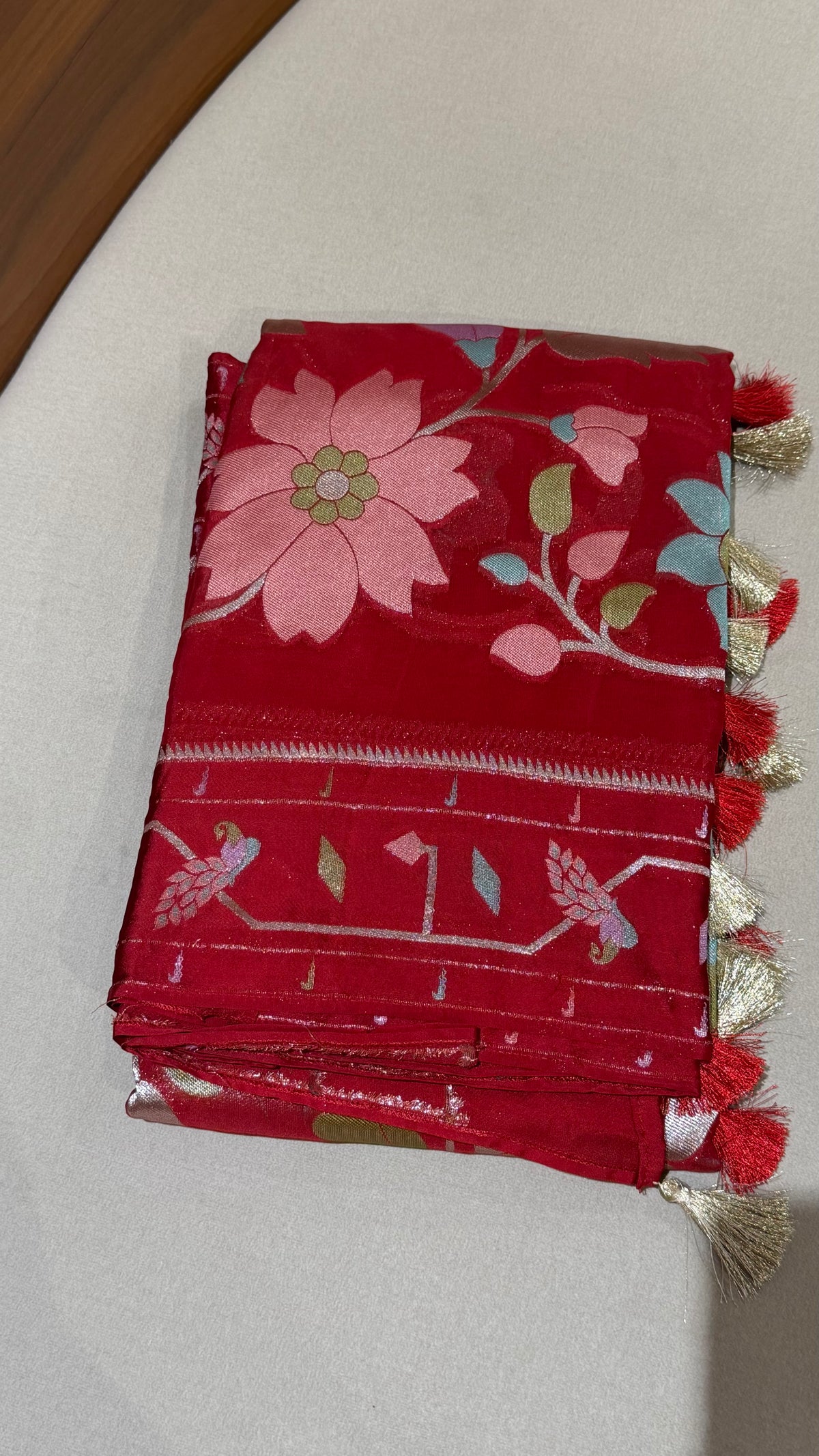 Kaddi georgettes red