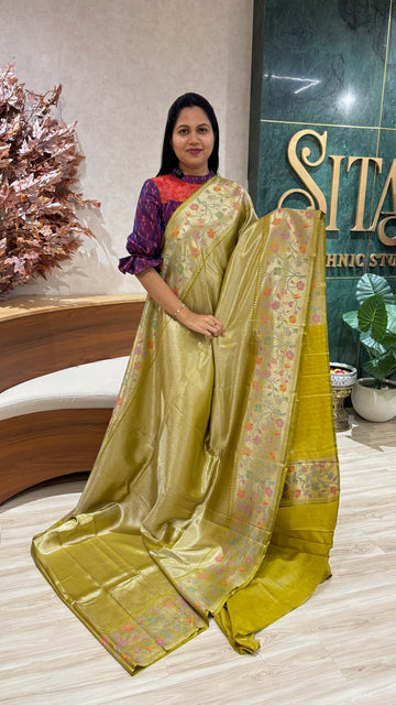 Tissue banaras floral paithani