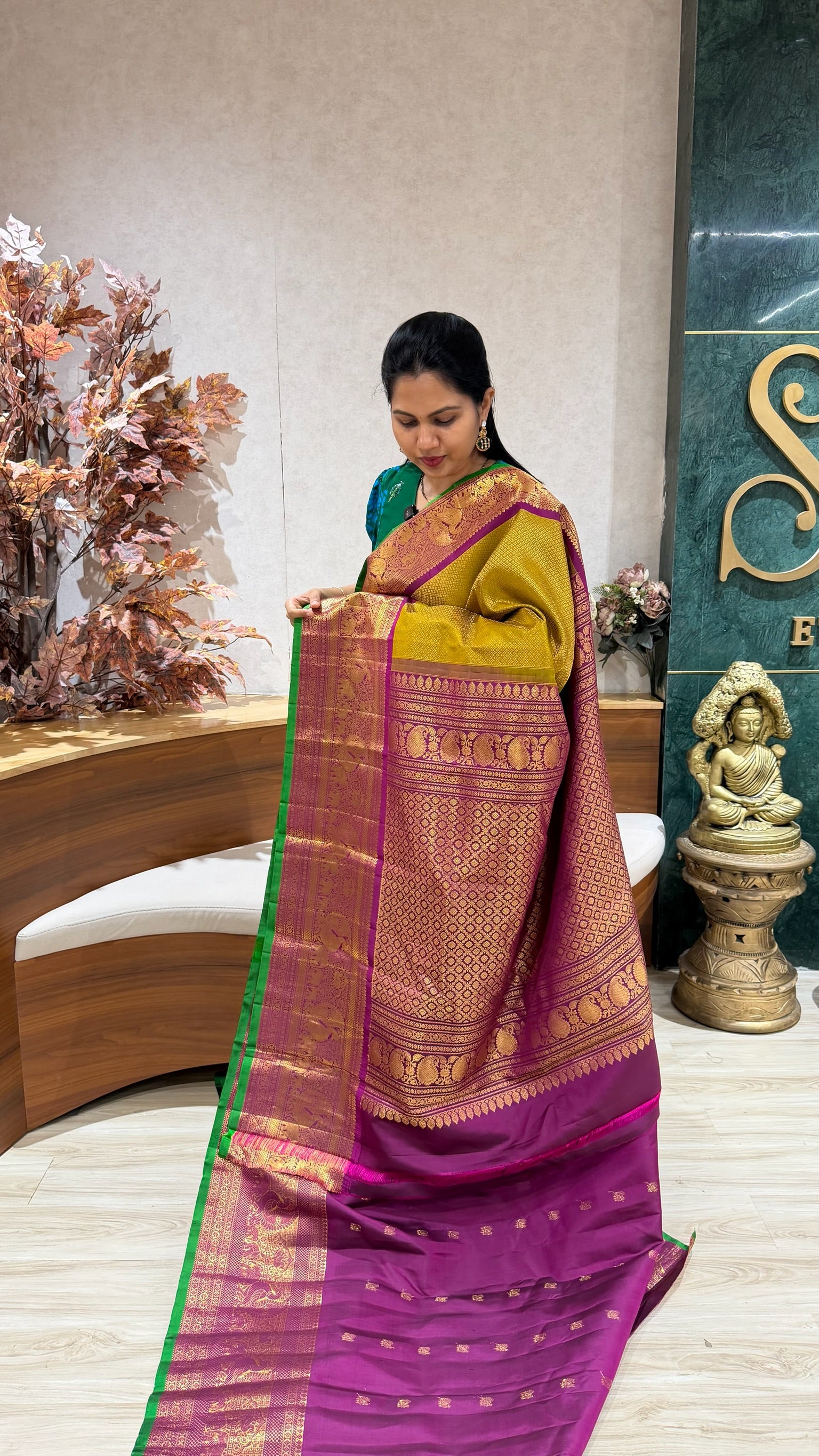 Handloom brocade gadwal