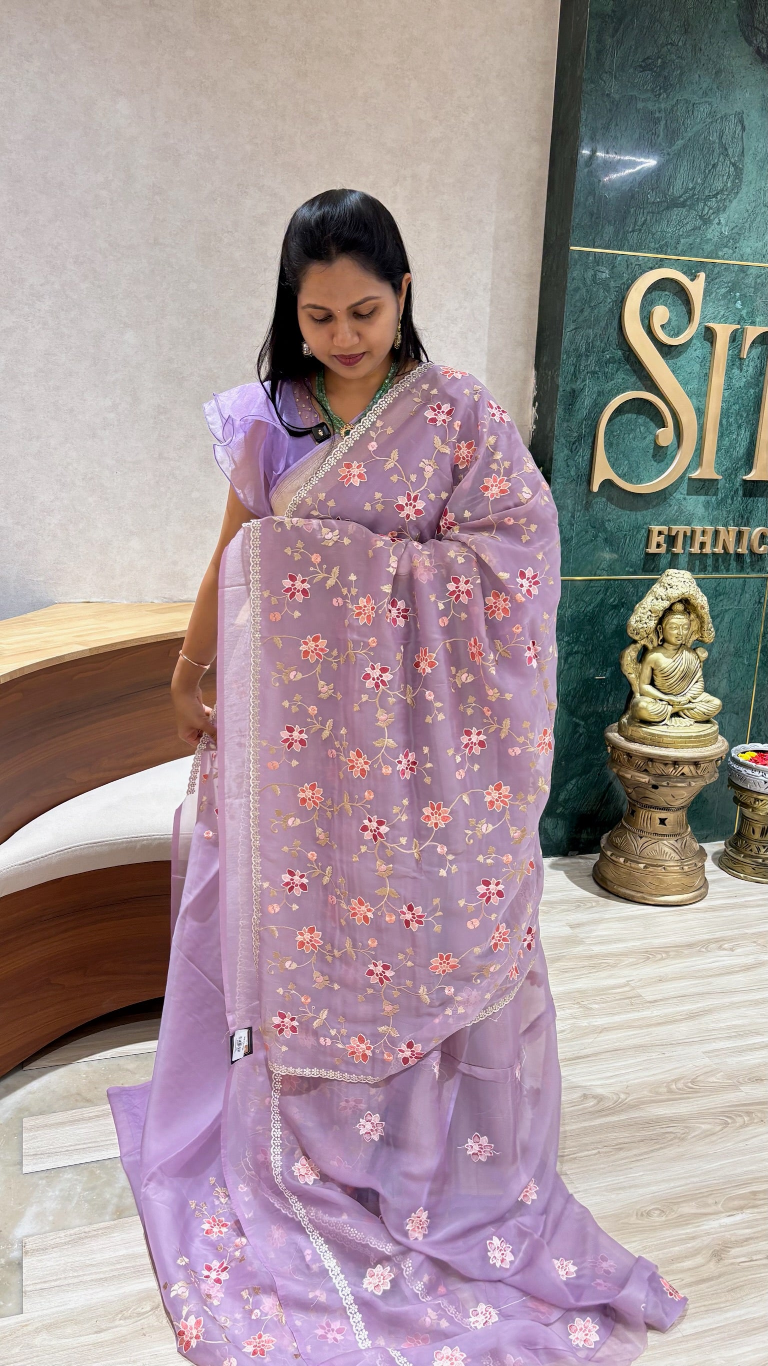 Georgette organza lavender