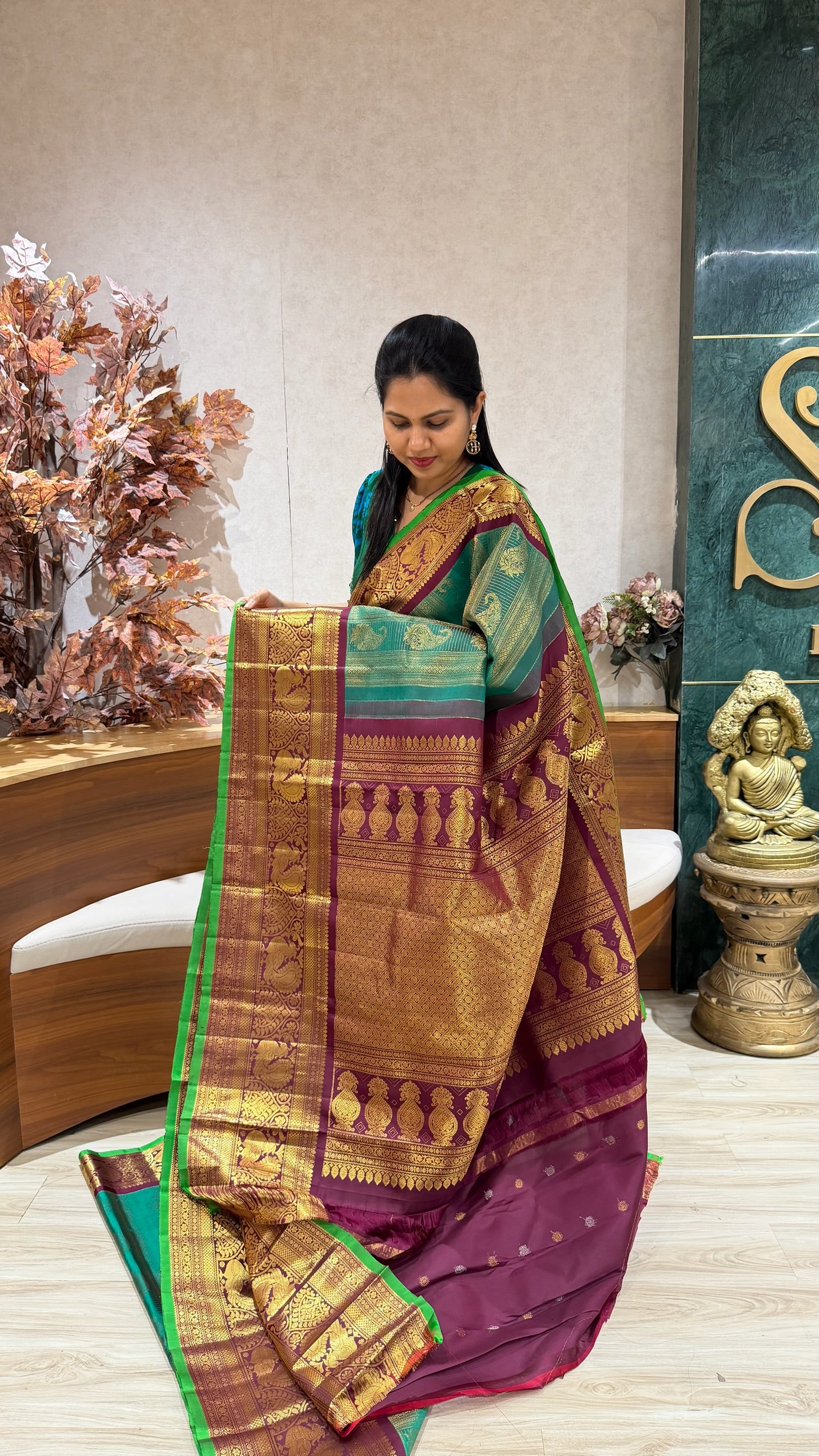 Handloom brocade gadwal