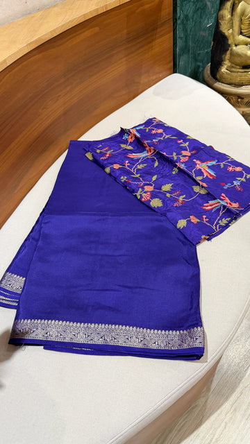 Crepe embroidery