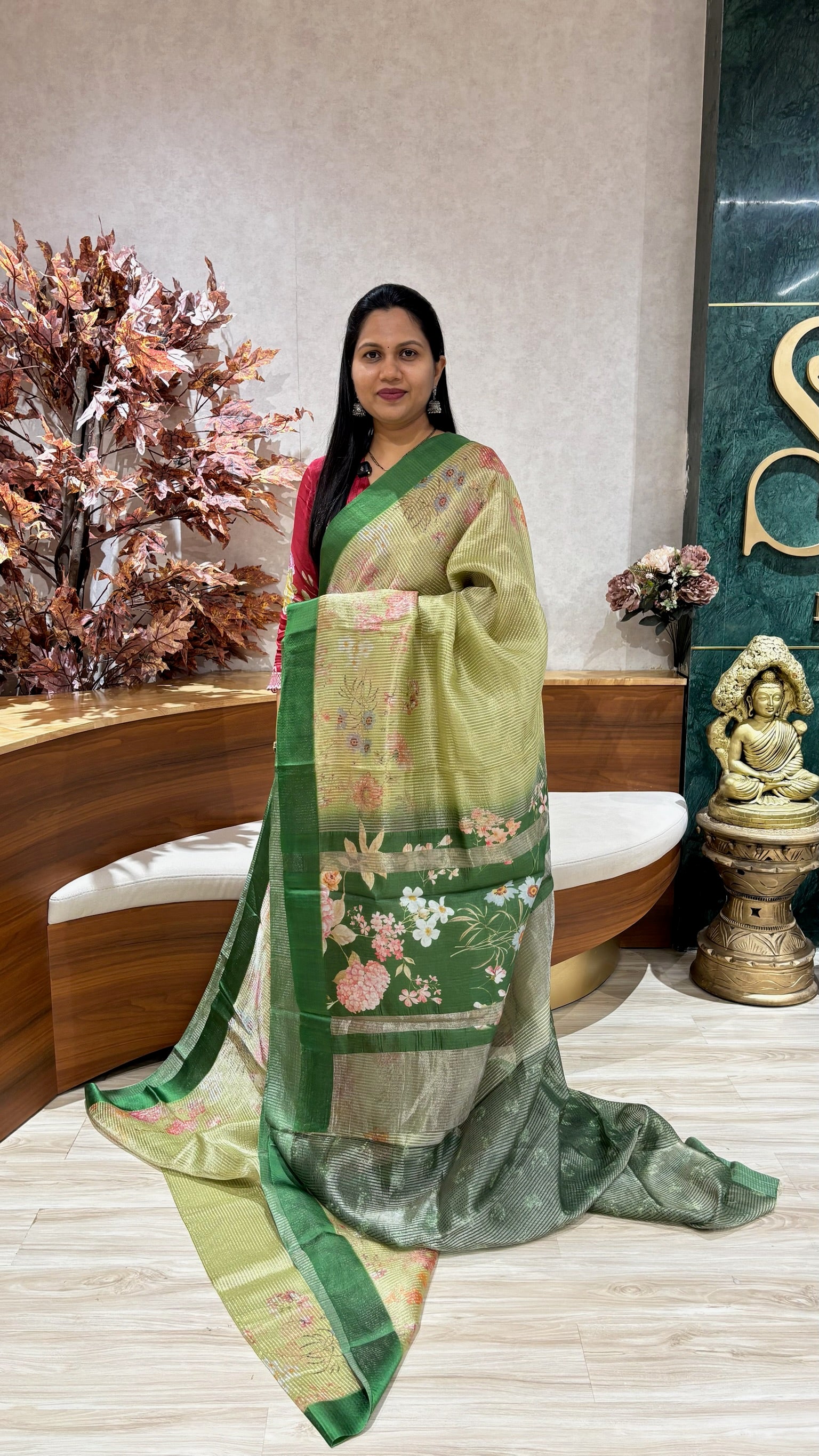 Pure silk printed tissue