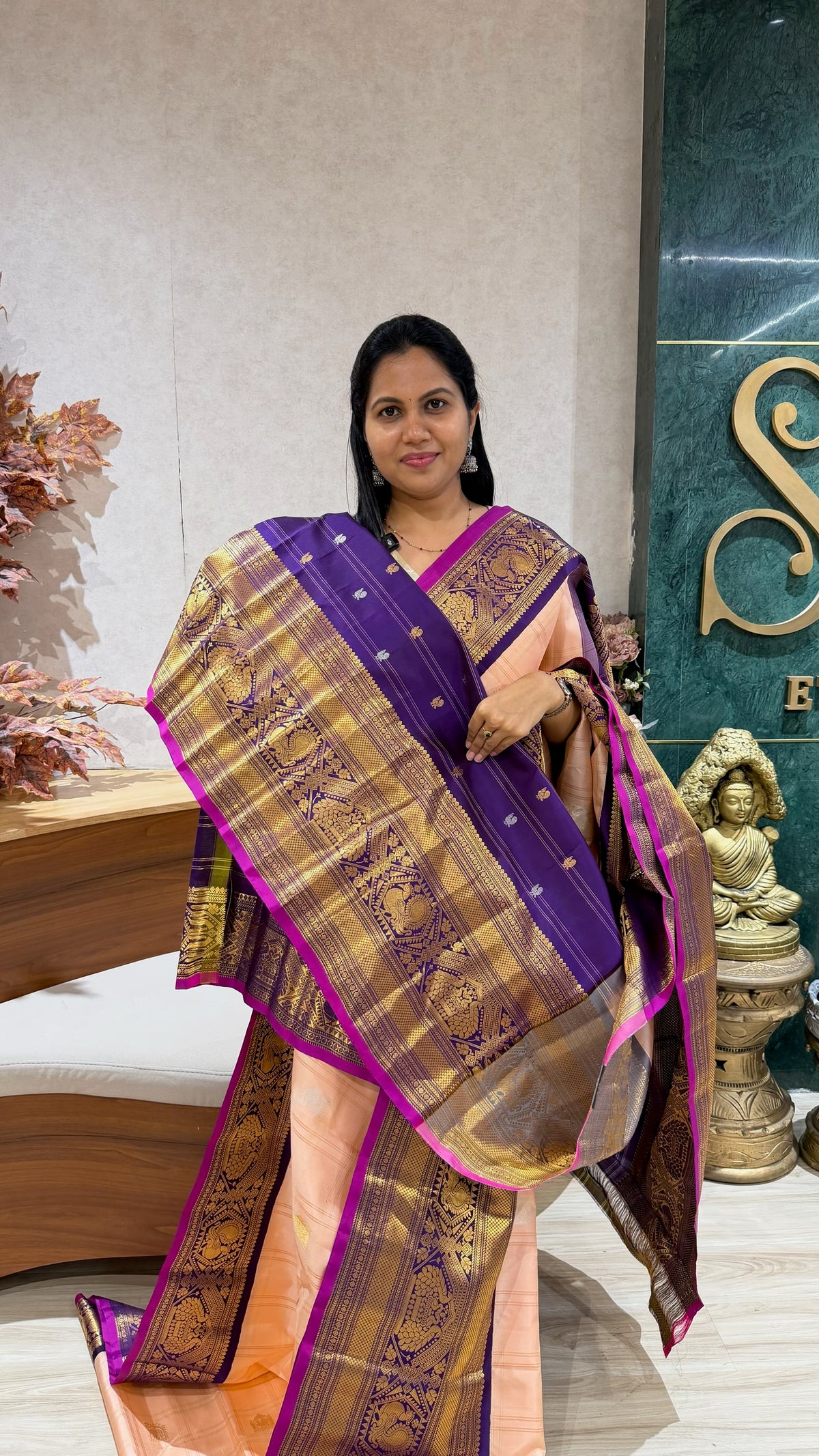 Handloom gadwal pattu