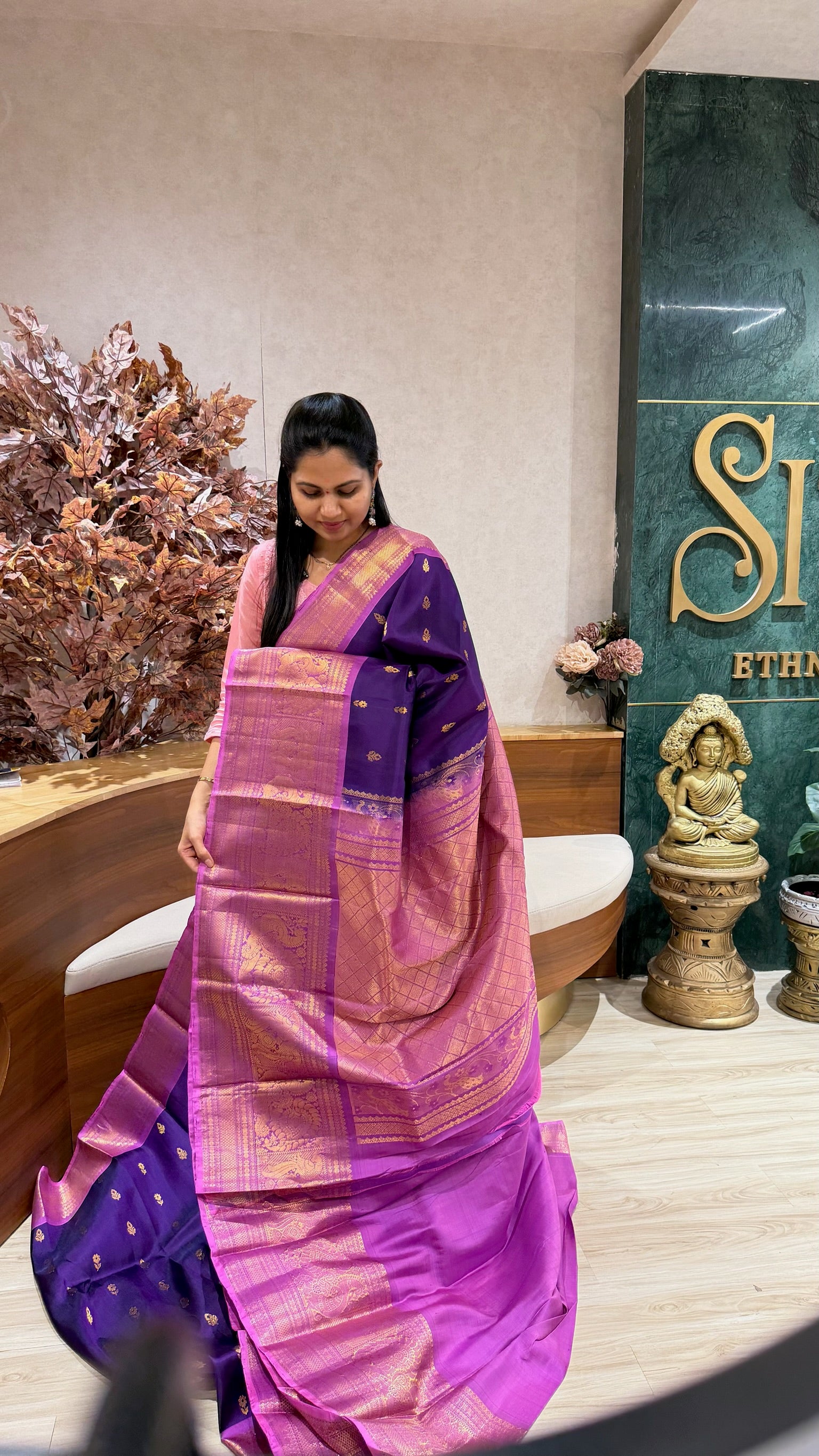 Handloom gadwal pattu