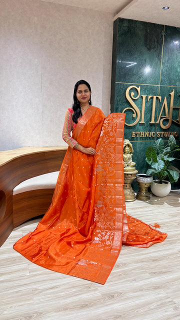 Paper silk orange