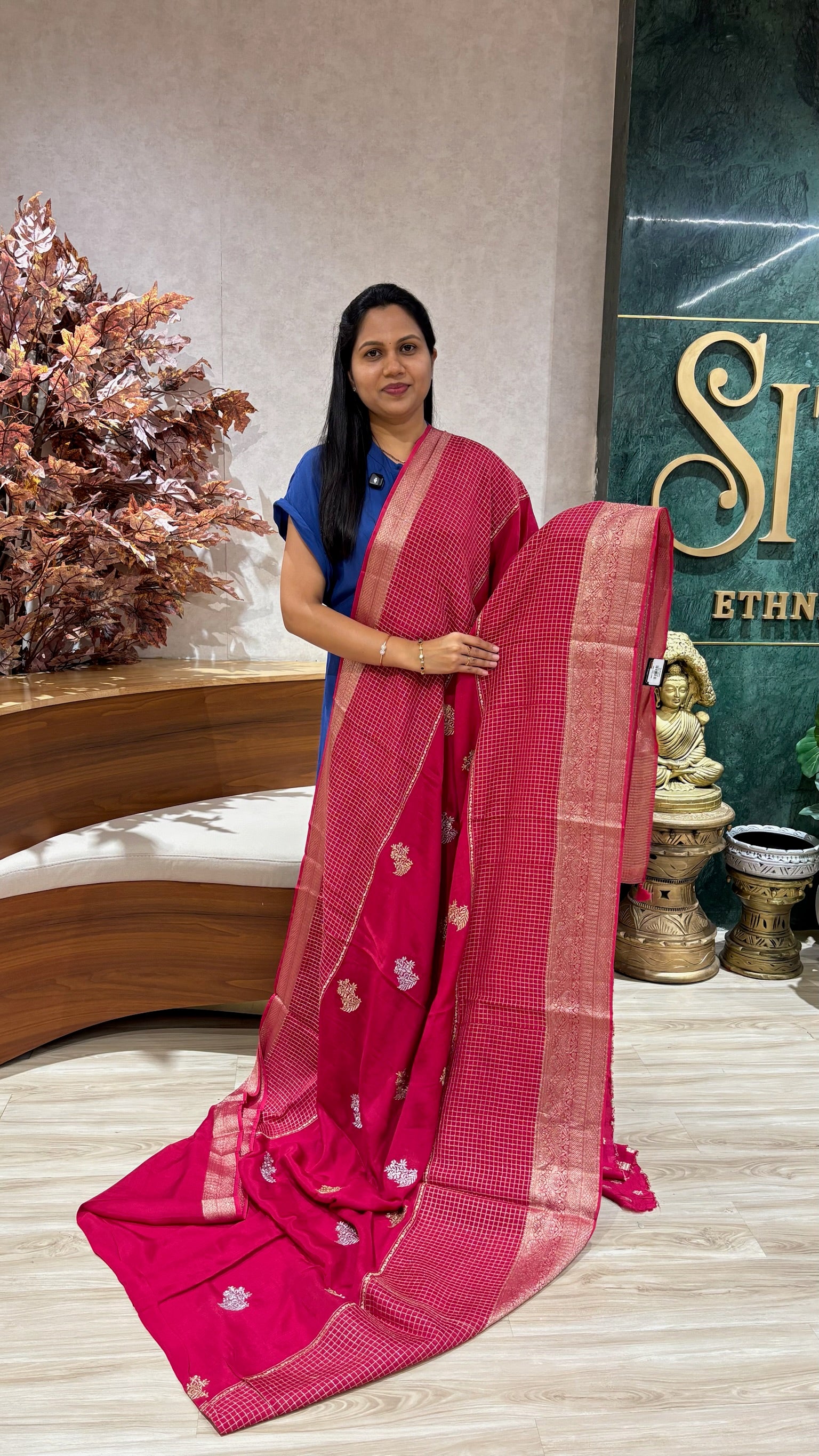Chiffon  weaving pink