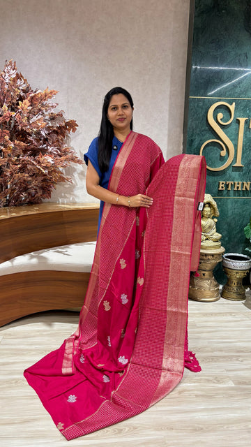 Chiffon  weaving pink