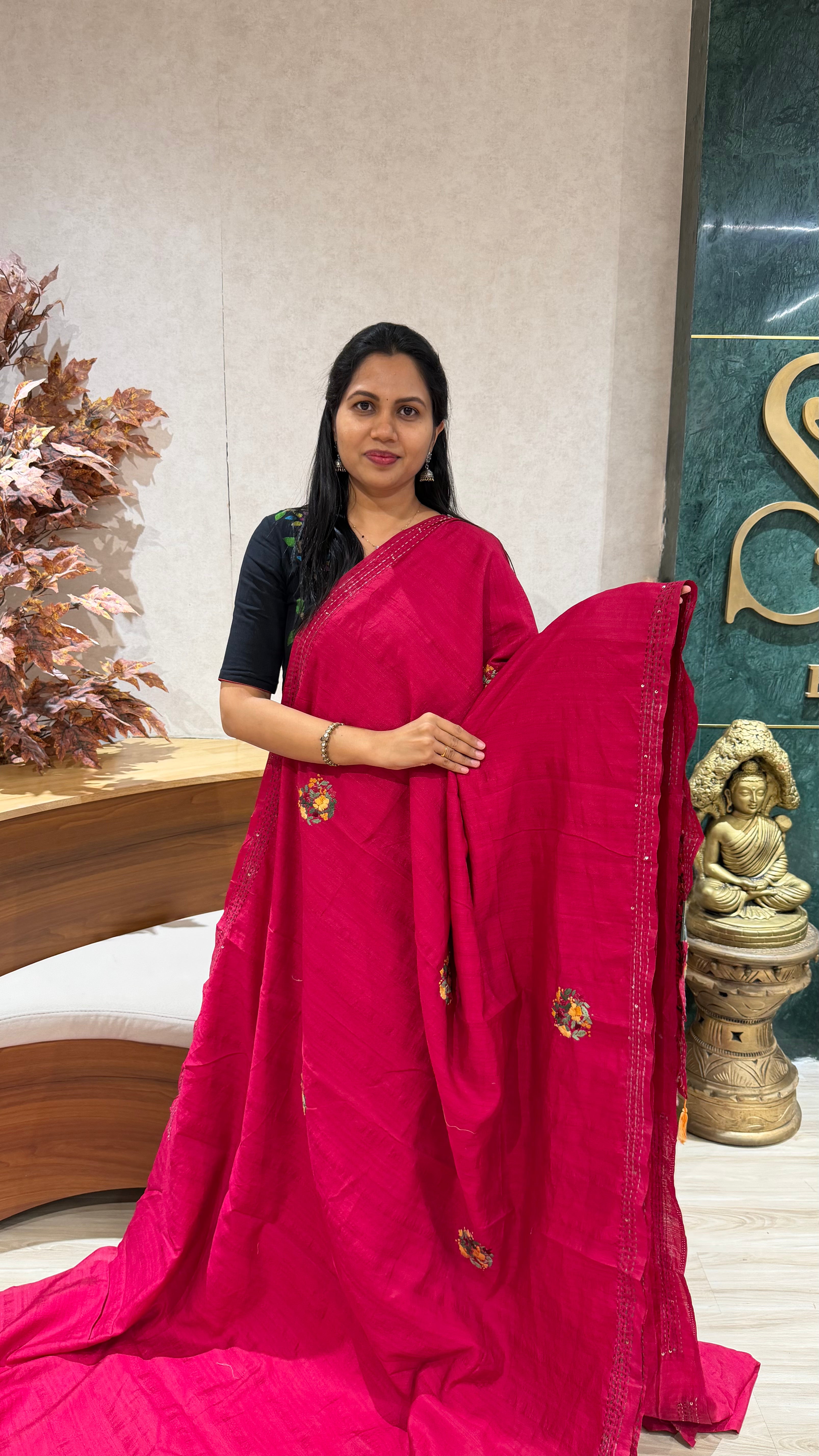 Tussar kantha