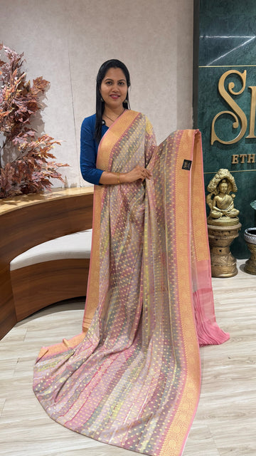 Handloom banaras georgette