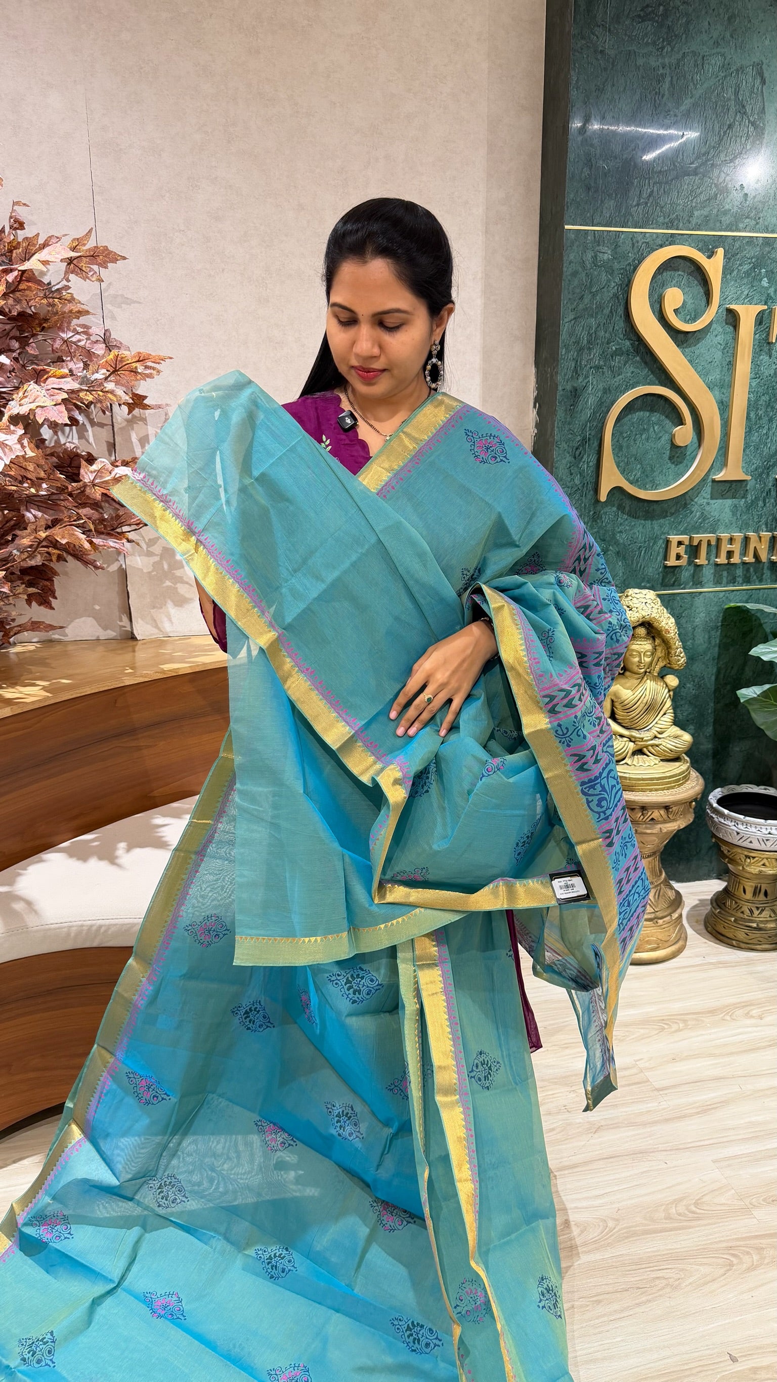 Mangalgiri cotton hand block print