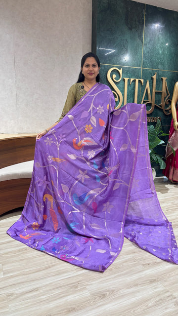 Paper silk allover lavendar