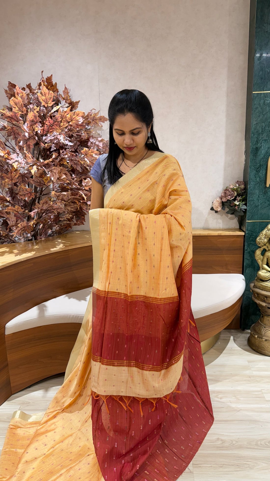 Cotton silk
