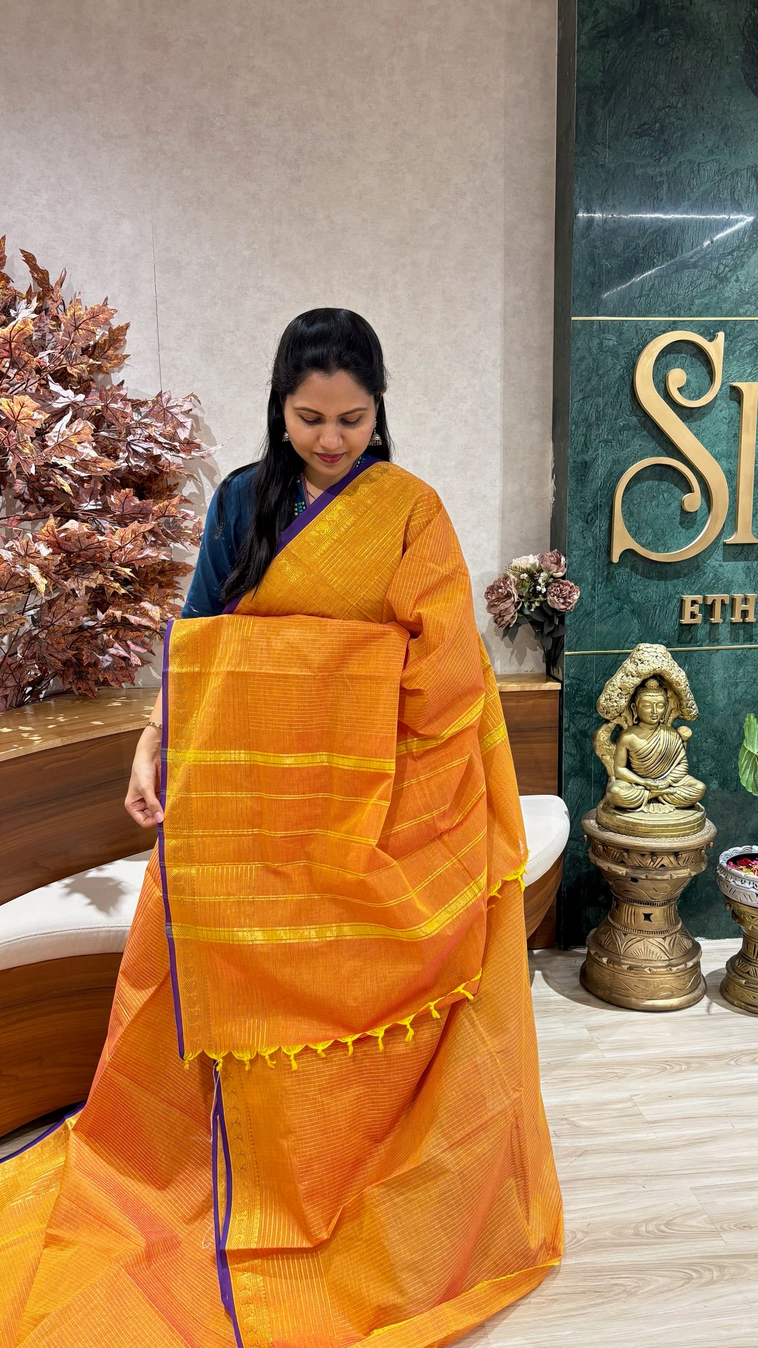 Kanchi cotton with running blouse