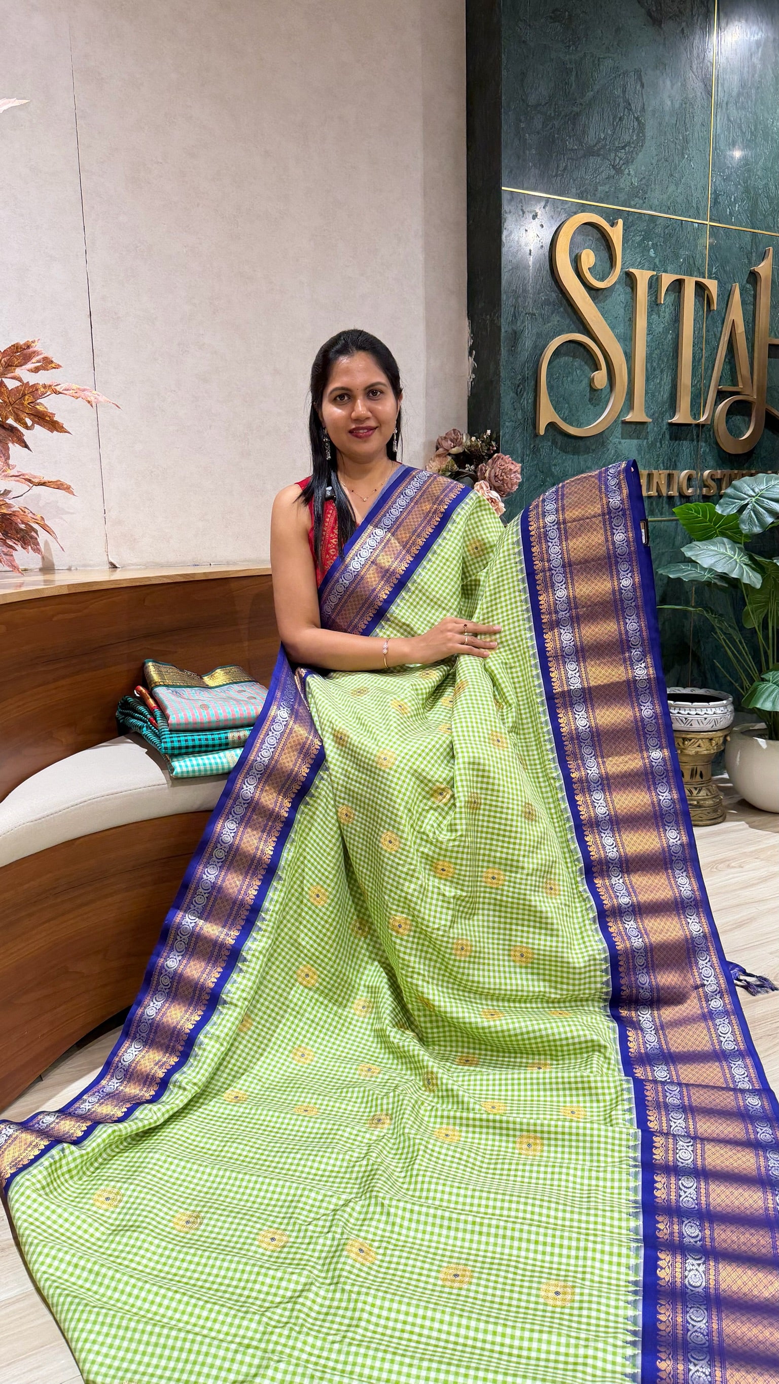 Handloom gadwal pattu