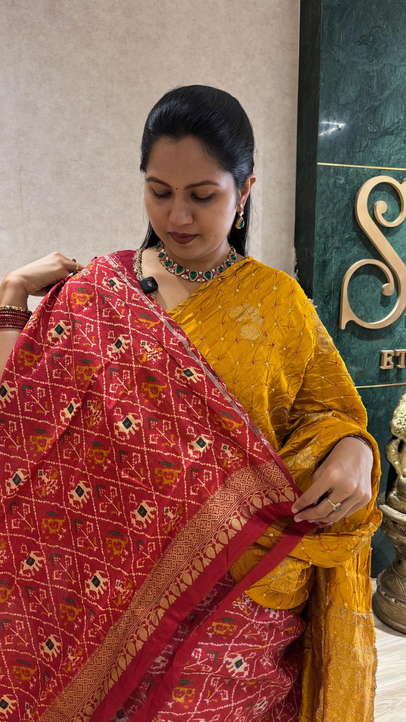 Pure Bandhini silk