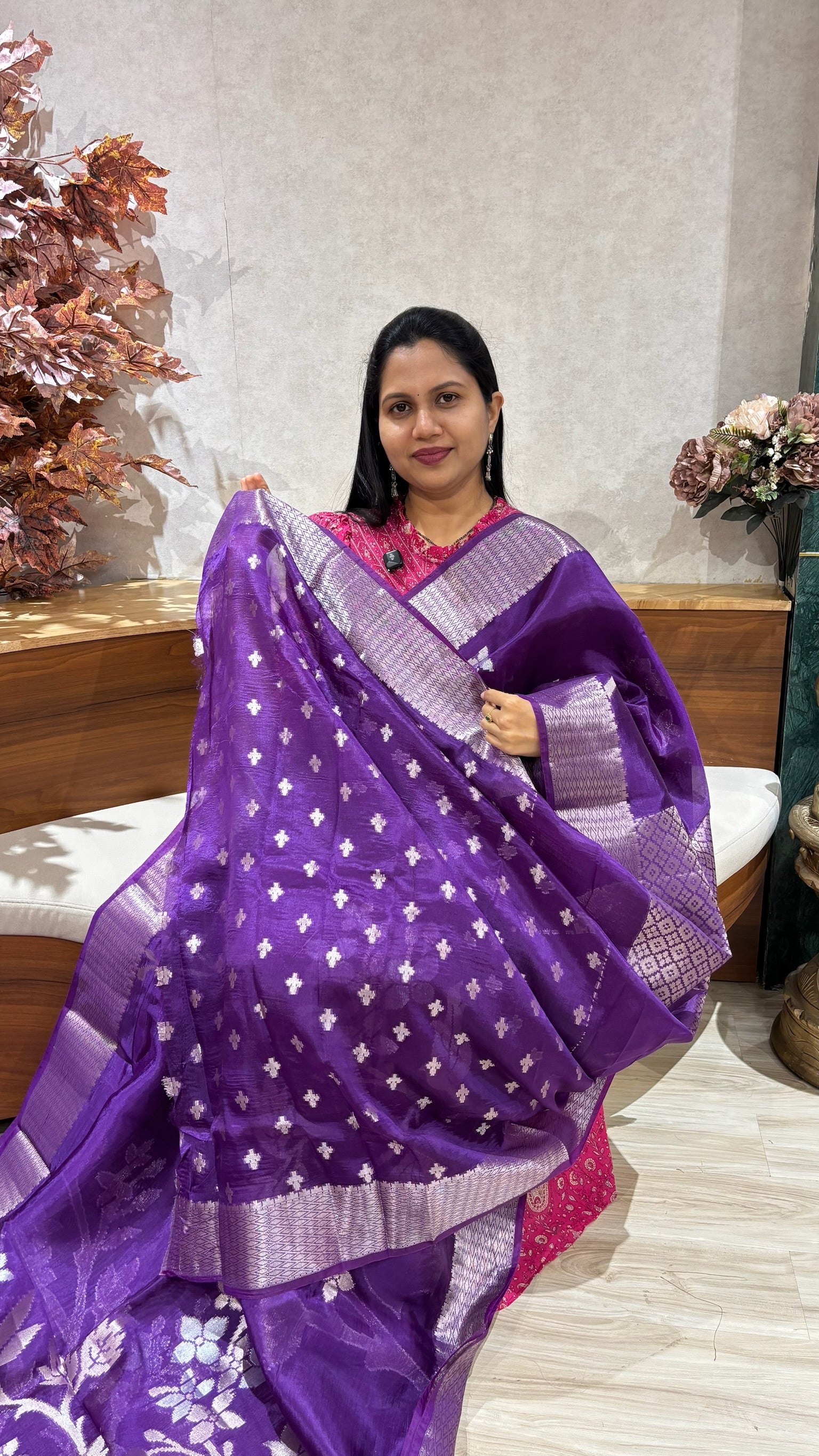 Paper silk purple
