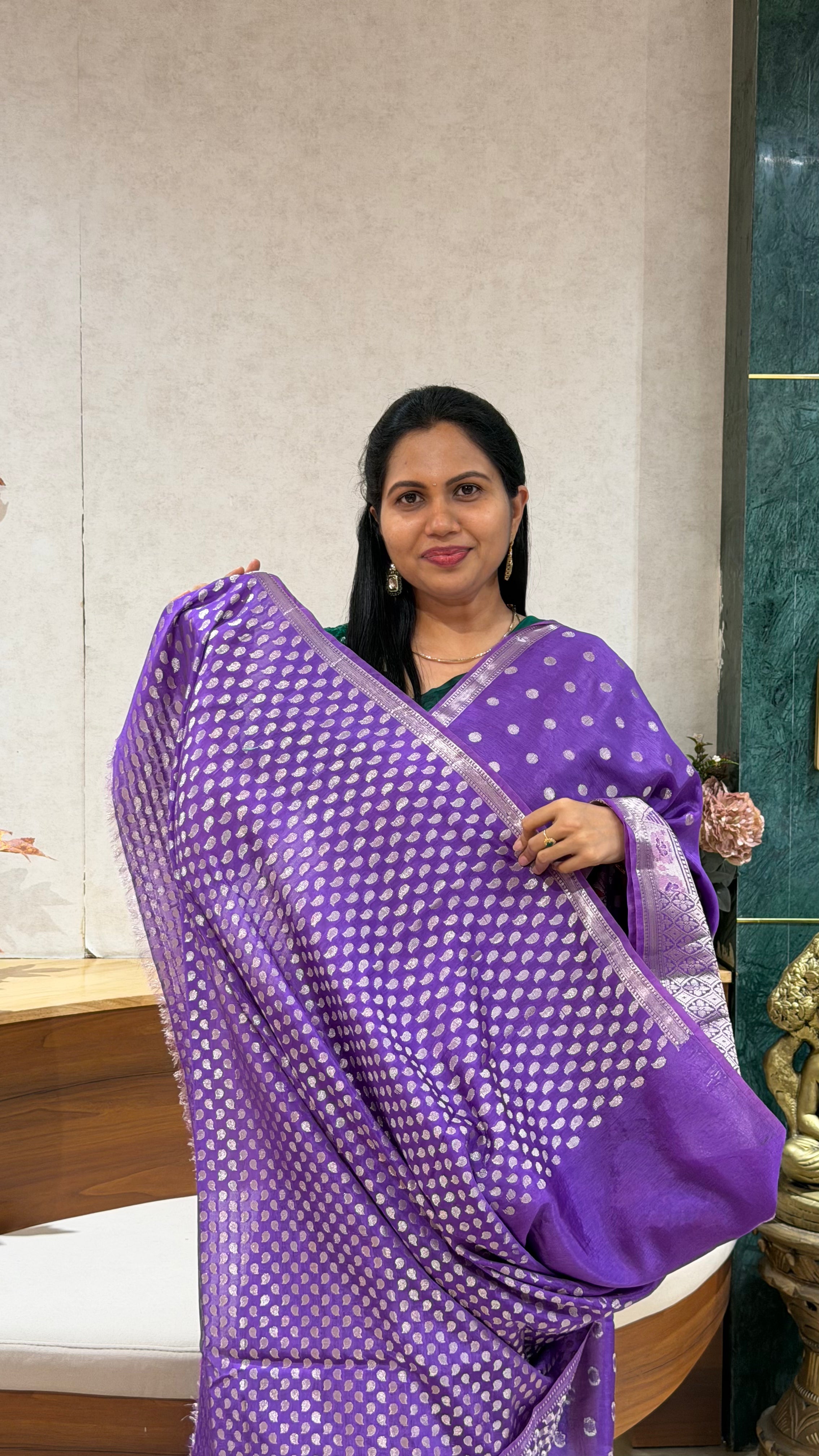 Paper silk saree sale