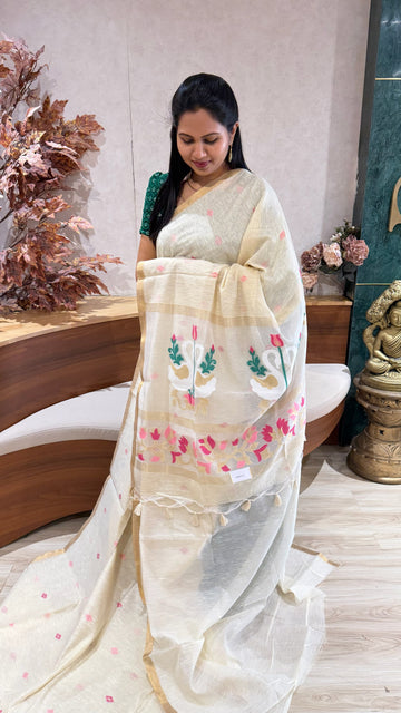 Fancy cotton jhamdhani pallu