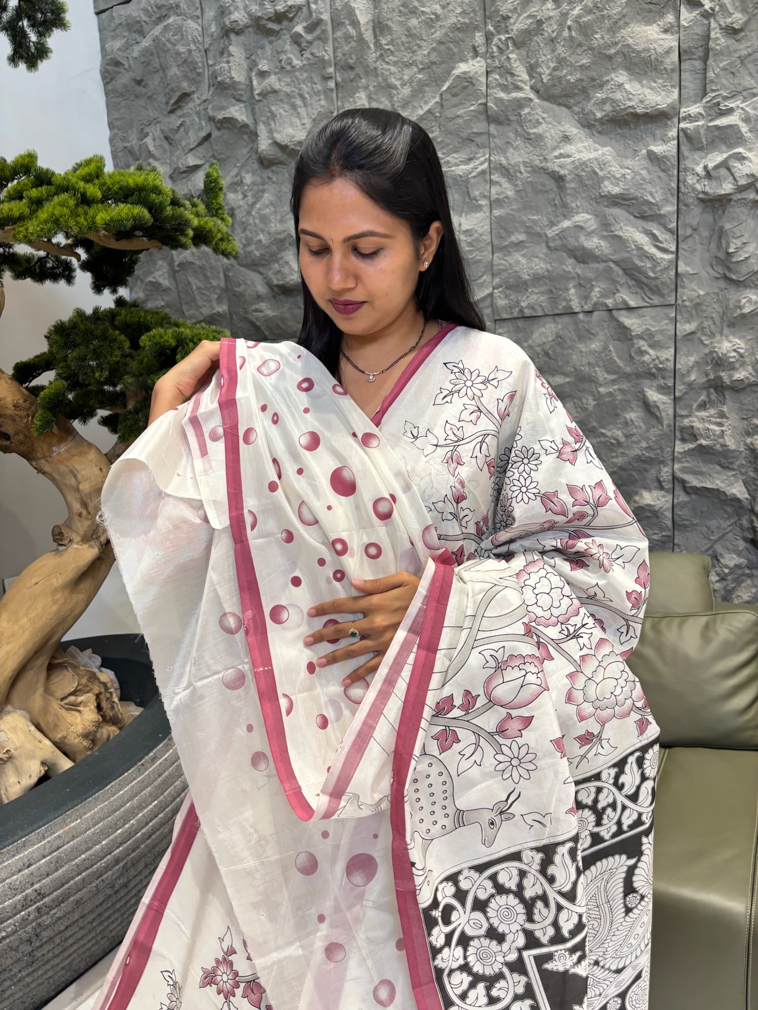 Mangalgiri silk mauve pink