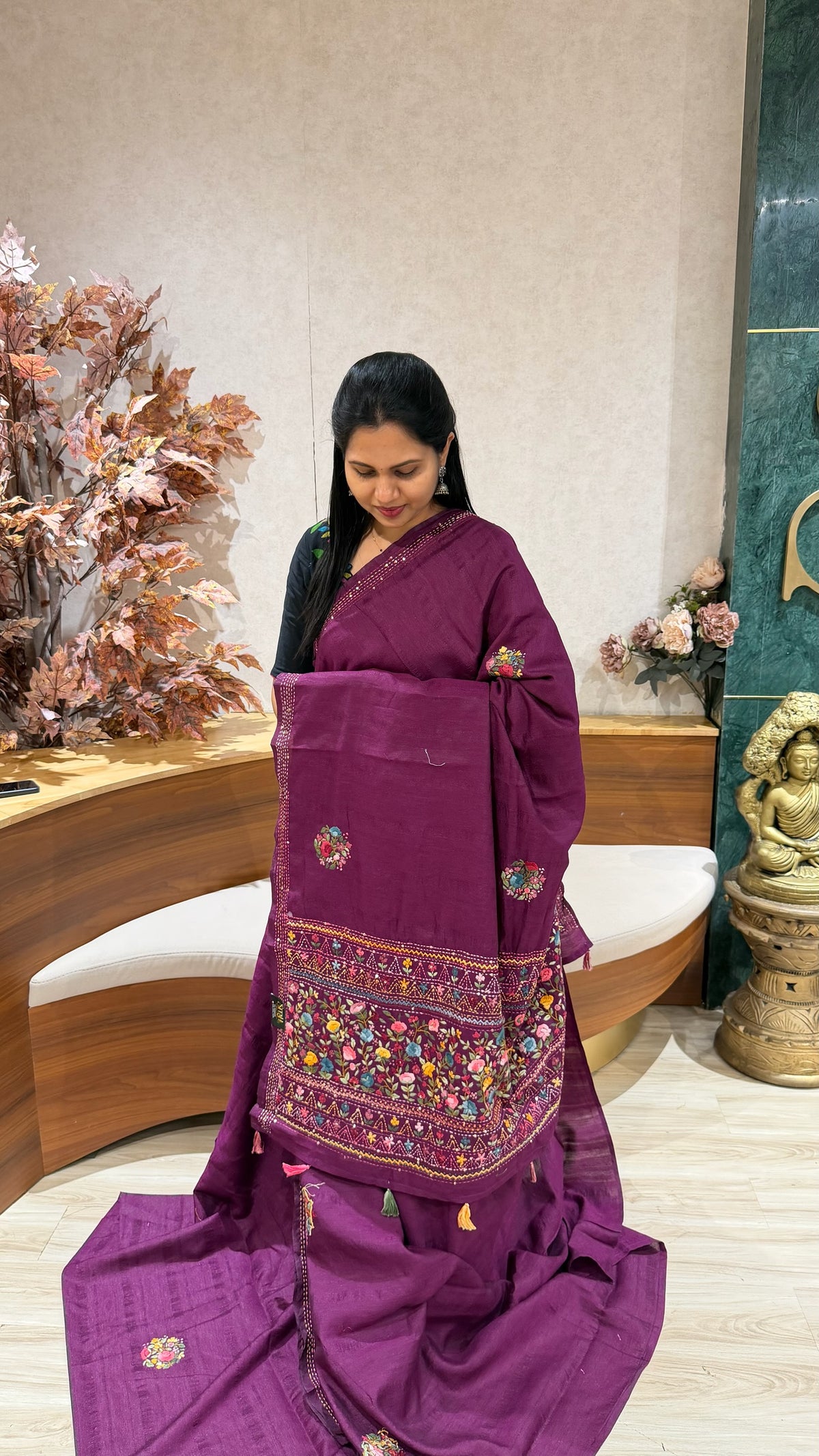 Tussar kantha