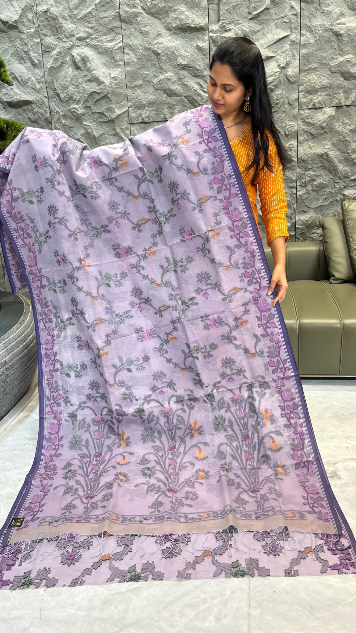 Dhaka cotton lavender