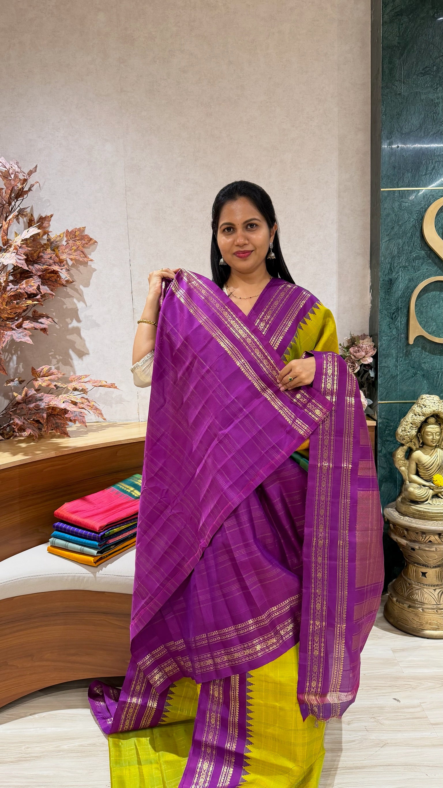 Handloom gadwal pattu