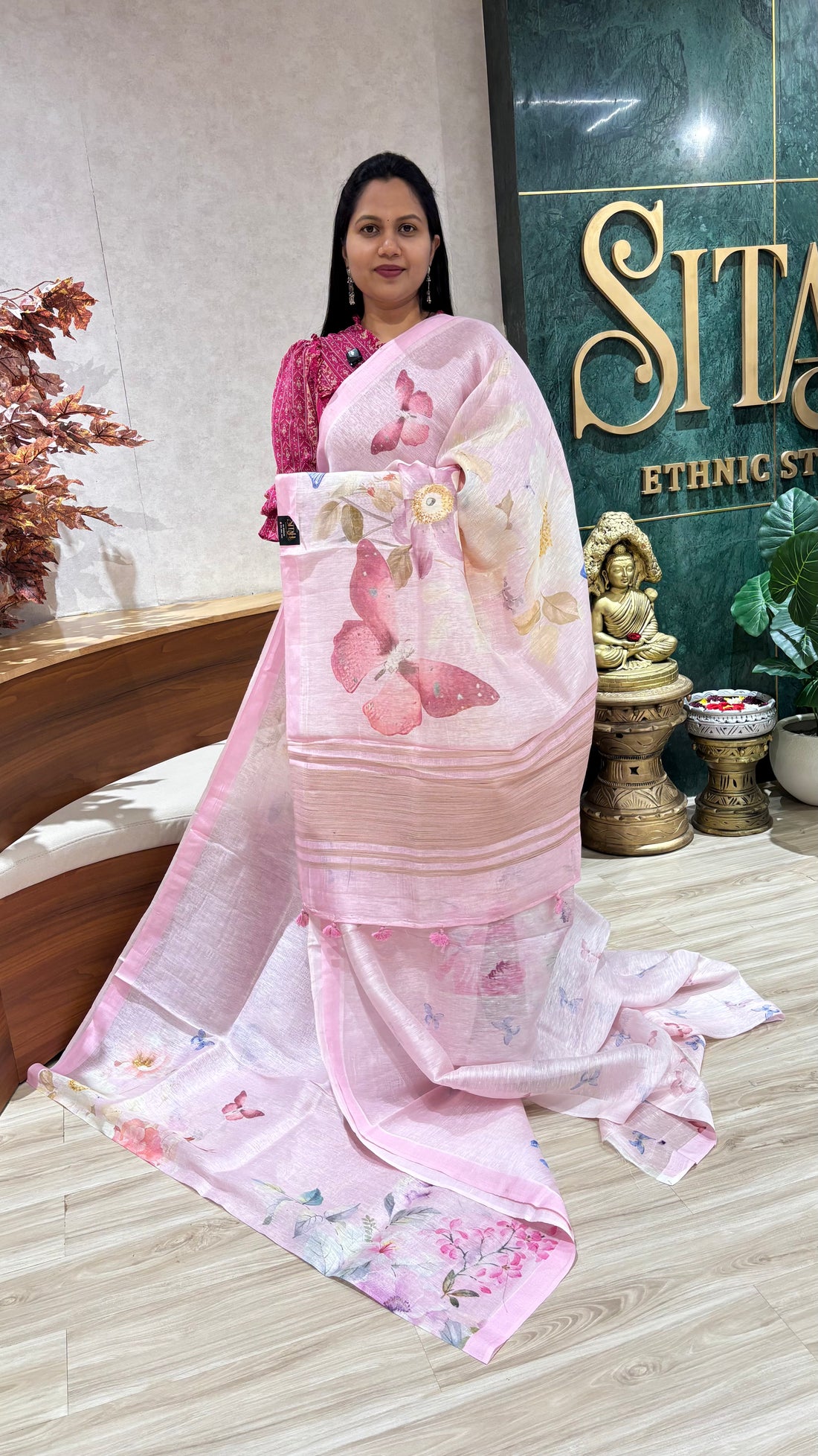 Pure linen digital print