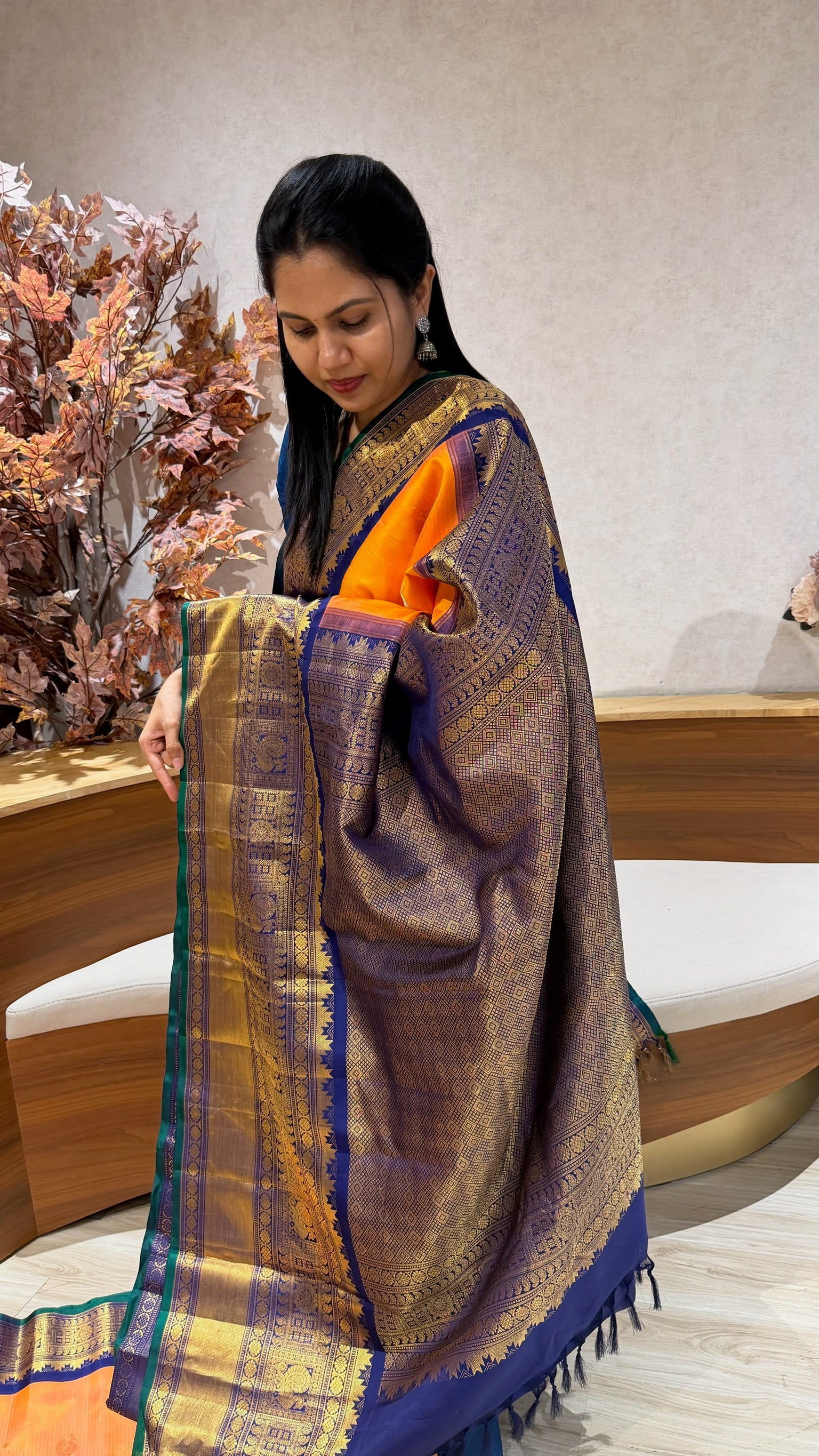 Handloom gadwal pattu