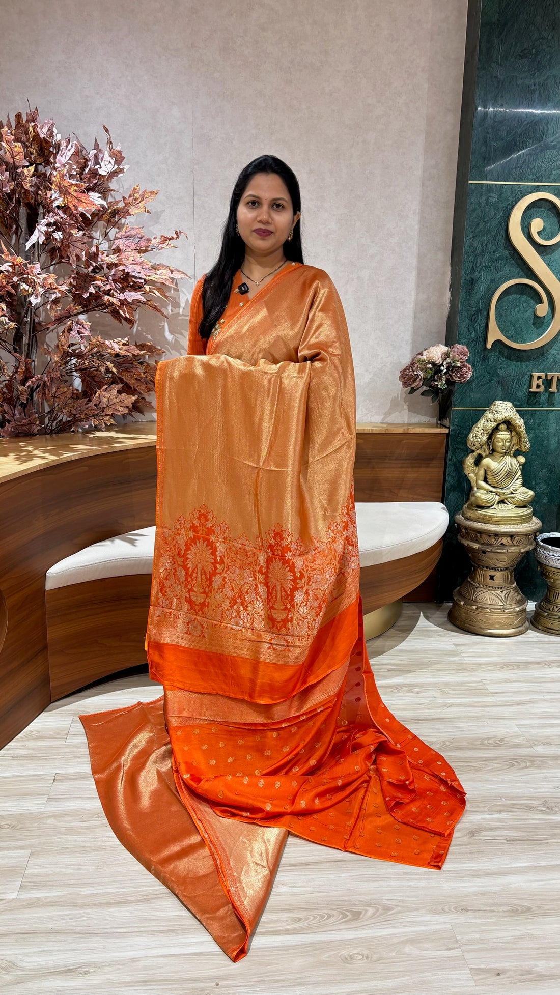 Banaras plain tissue georgette pre ordered