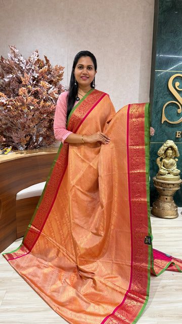 Brocade gadwal pattu