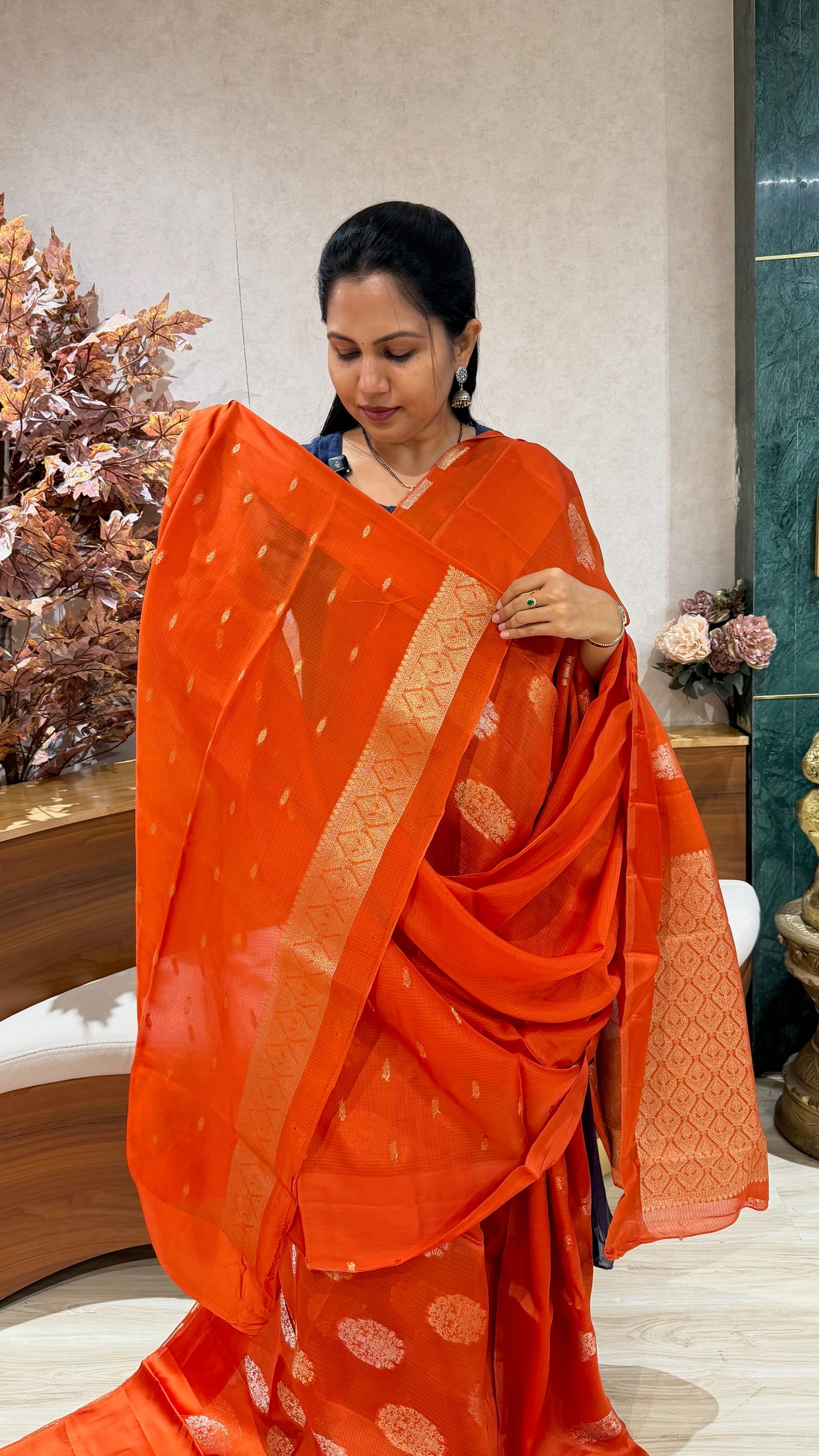 Kota silk orange