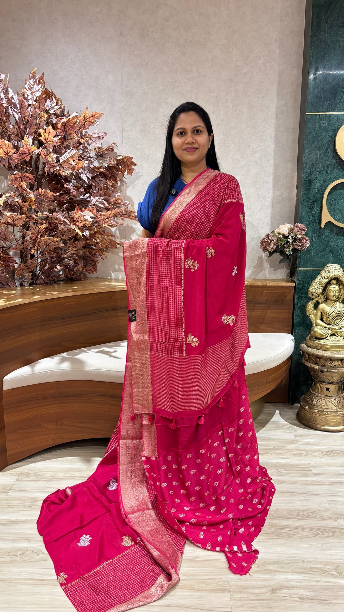 Chiffon  weaving pink