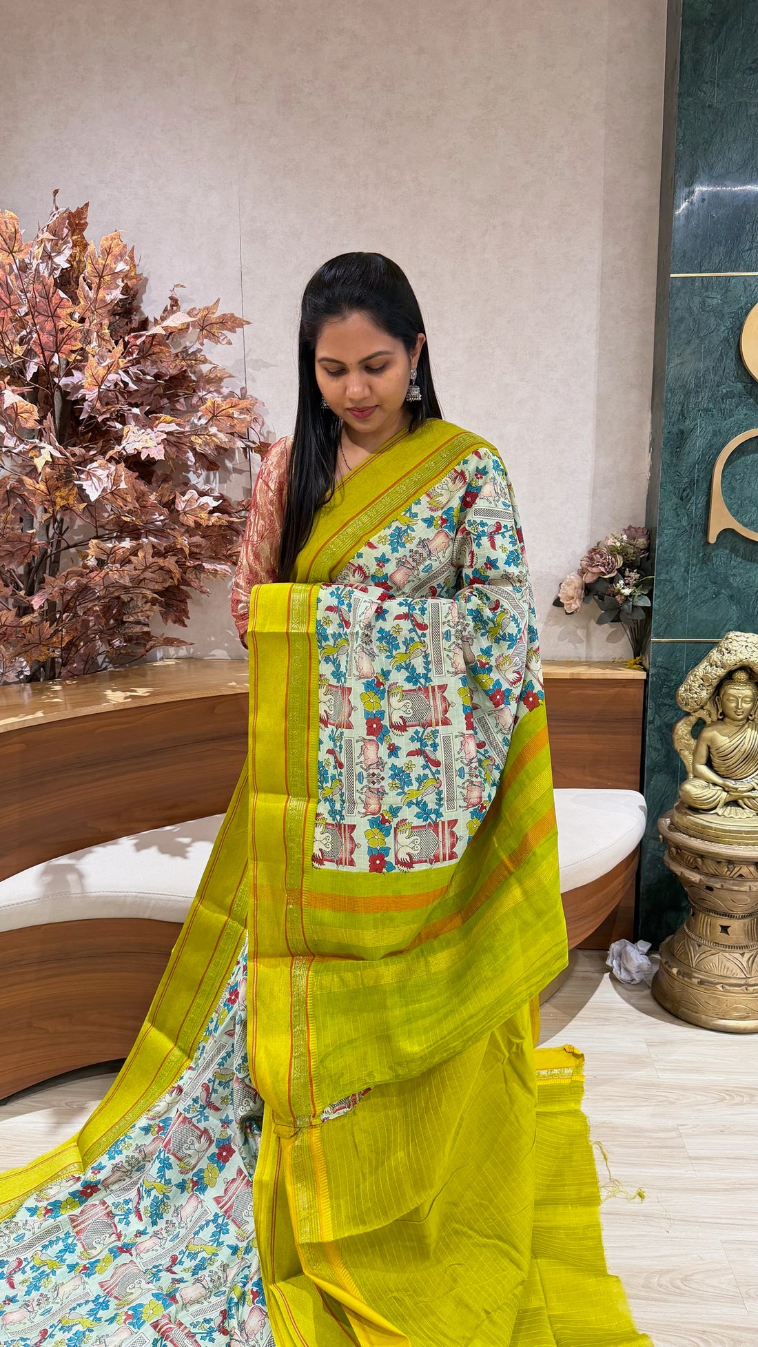 Digital print sarees