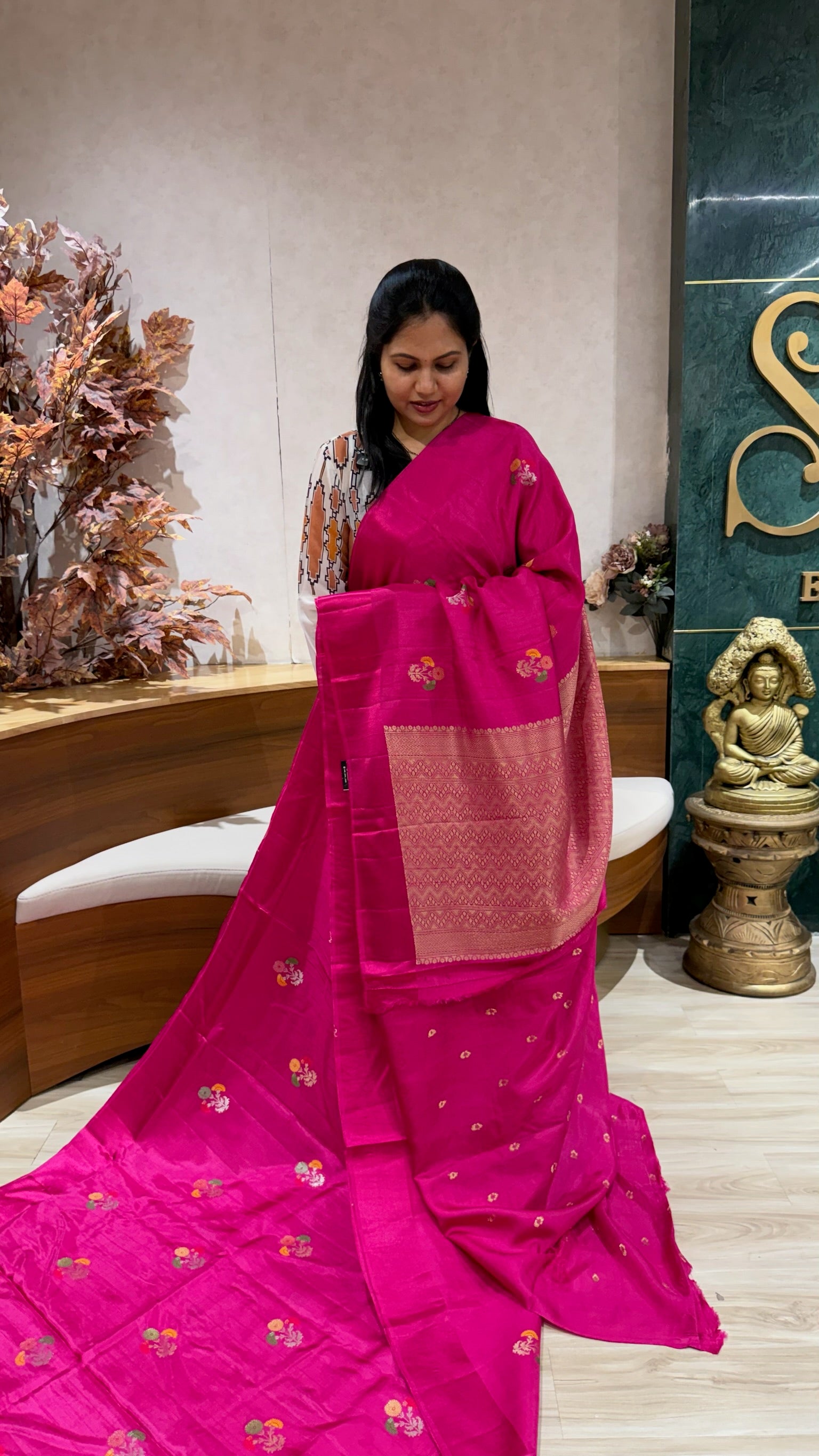 Fancy tussar pink