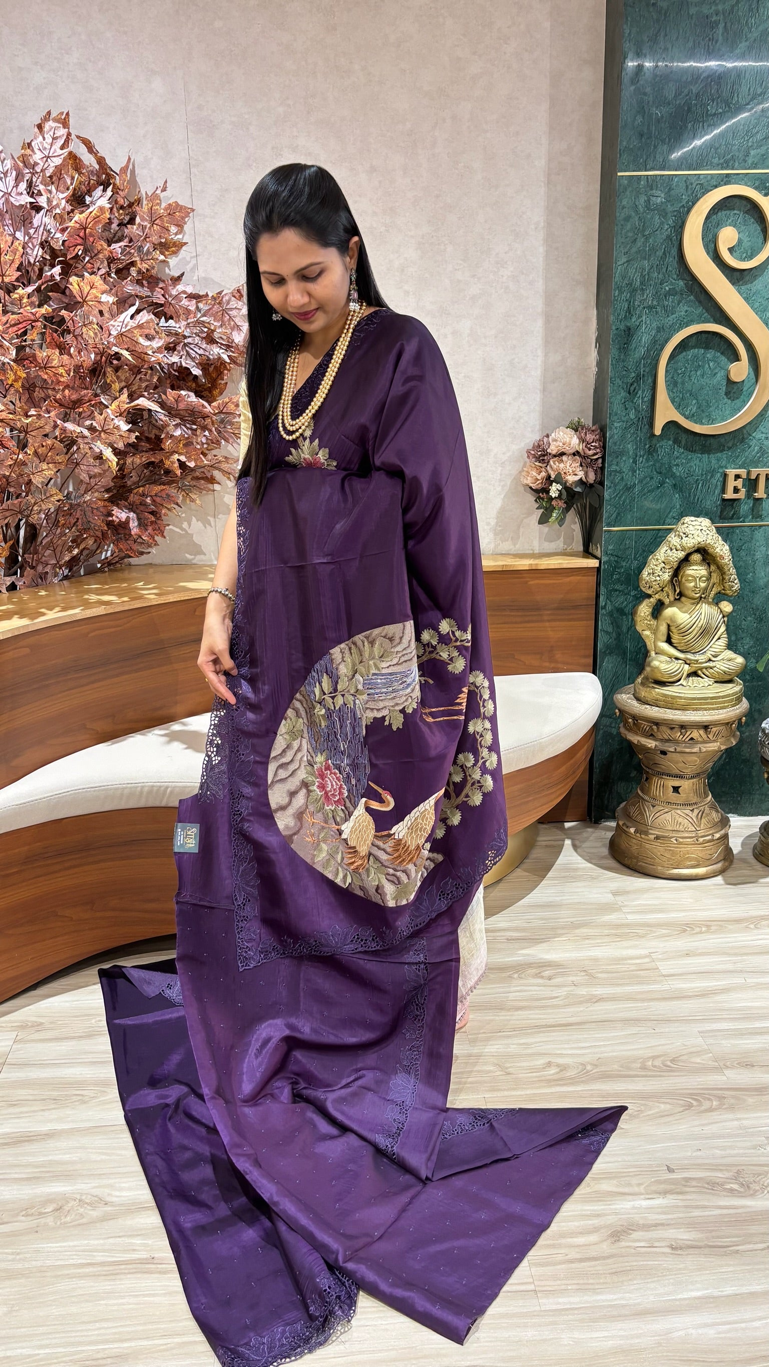 Designer work saree