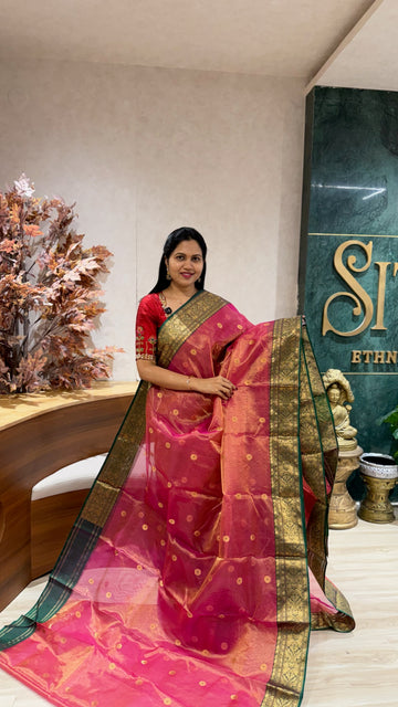 Handloom tissue chanderi