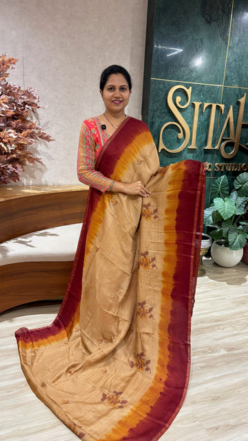 Jute silk saree ready to ship