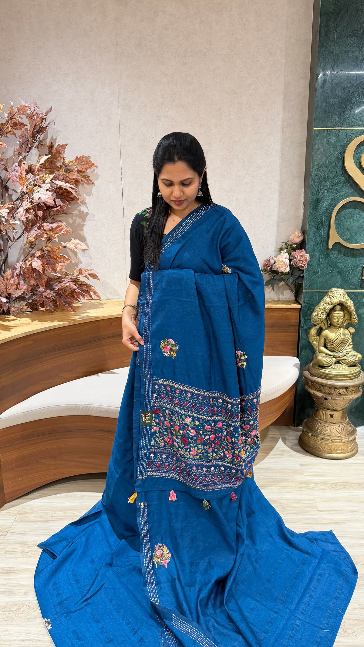 Tussar kantha