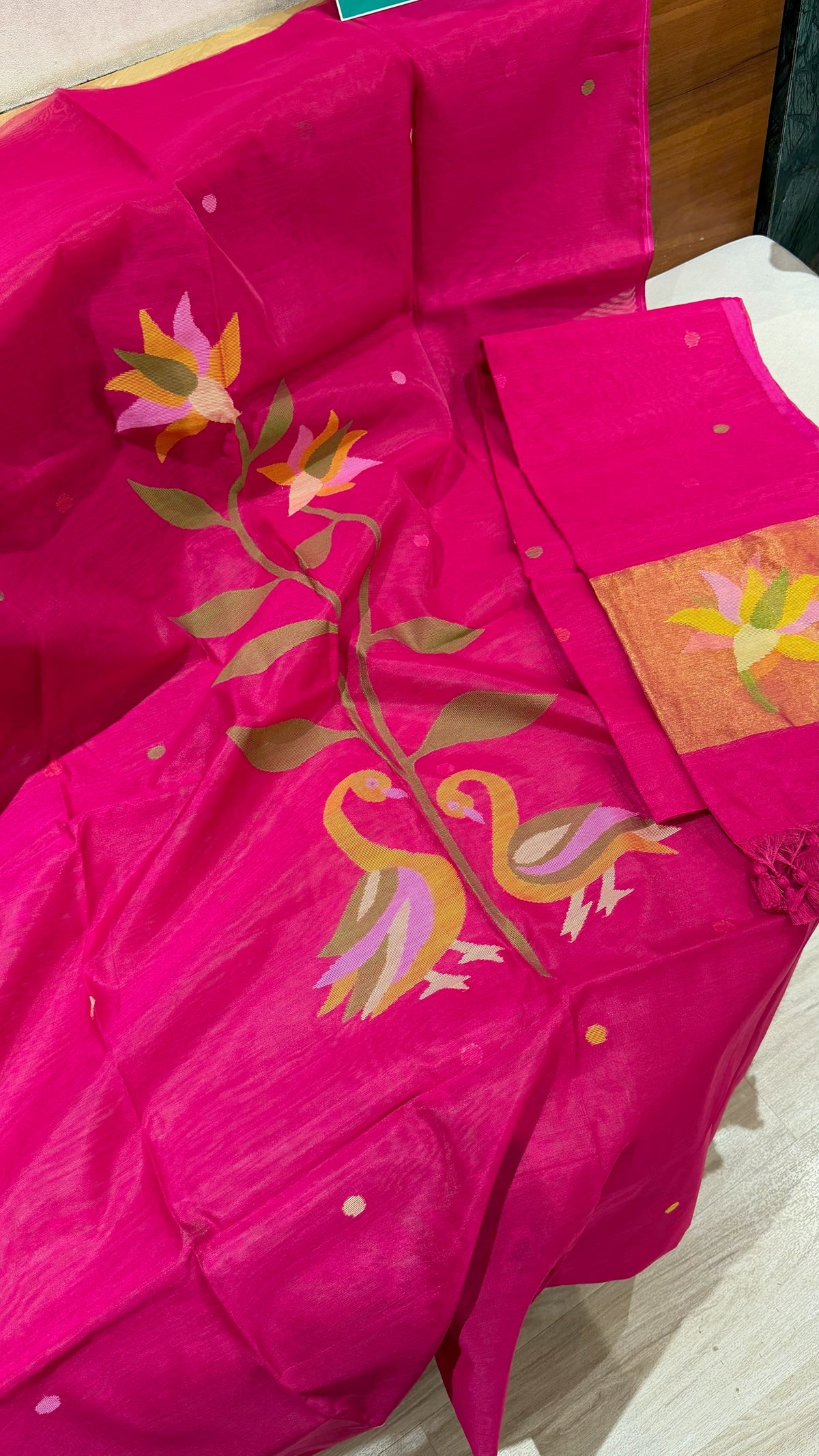 Muslin jhamdani dress