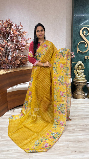 Muslin kora yellow
