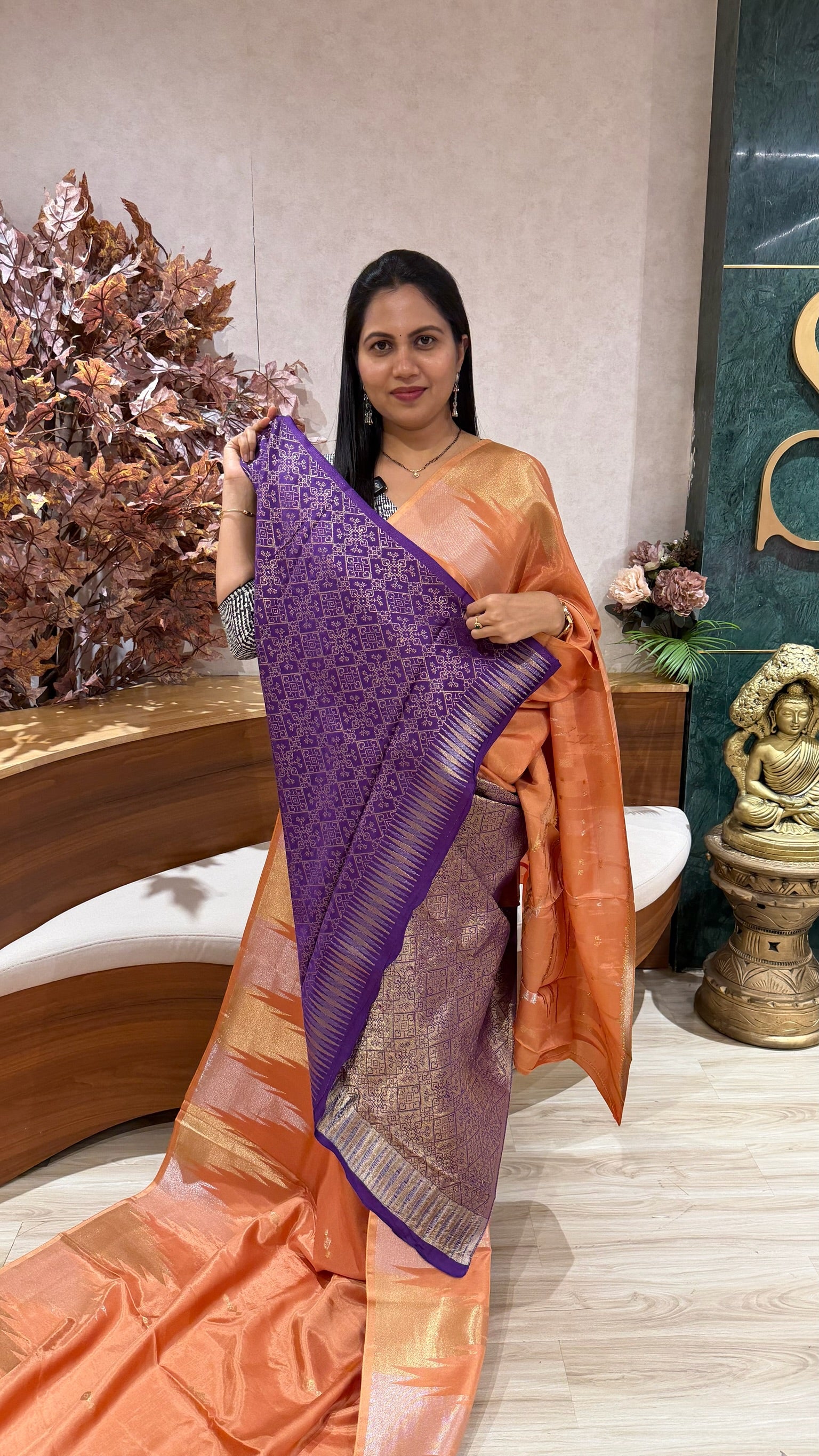 Russian silk temple border