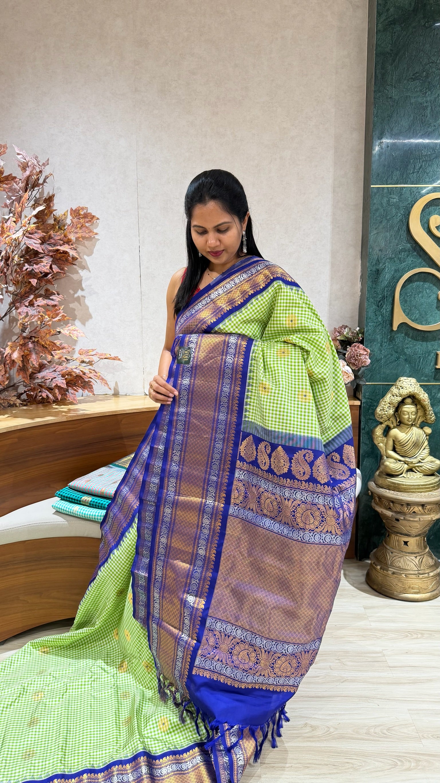 Handloom gadwal pattu