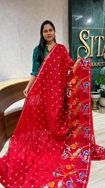Paper silk meena buti